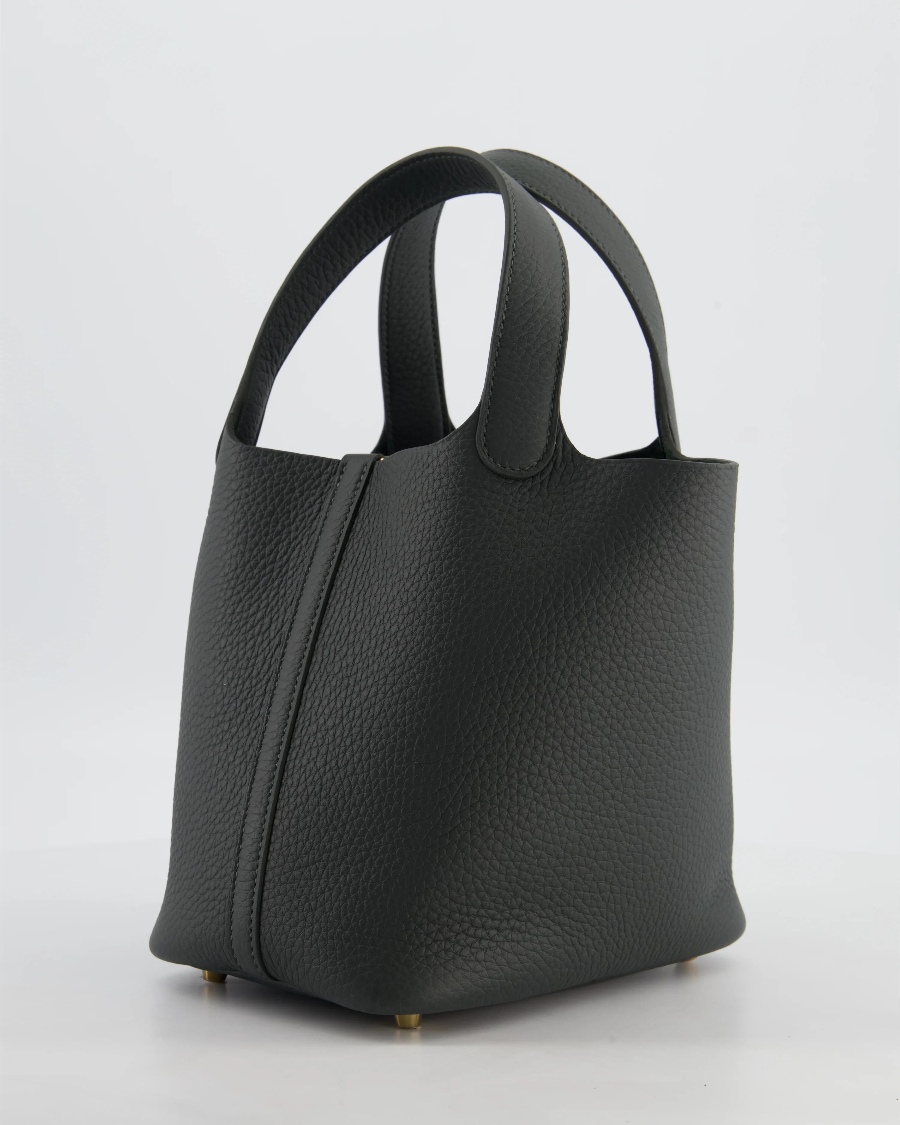 Hermès Picotin Lock 18 Bag in Vert Mangrove Clemence Leather with Permabrass Hardware - Image 6