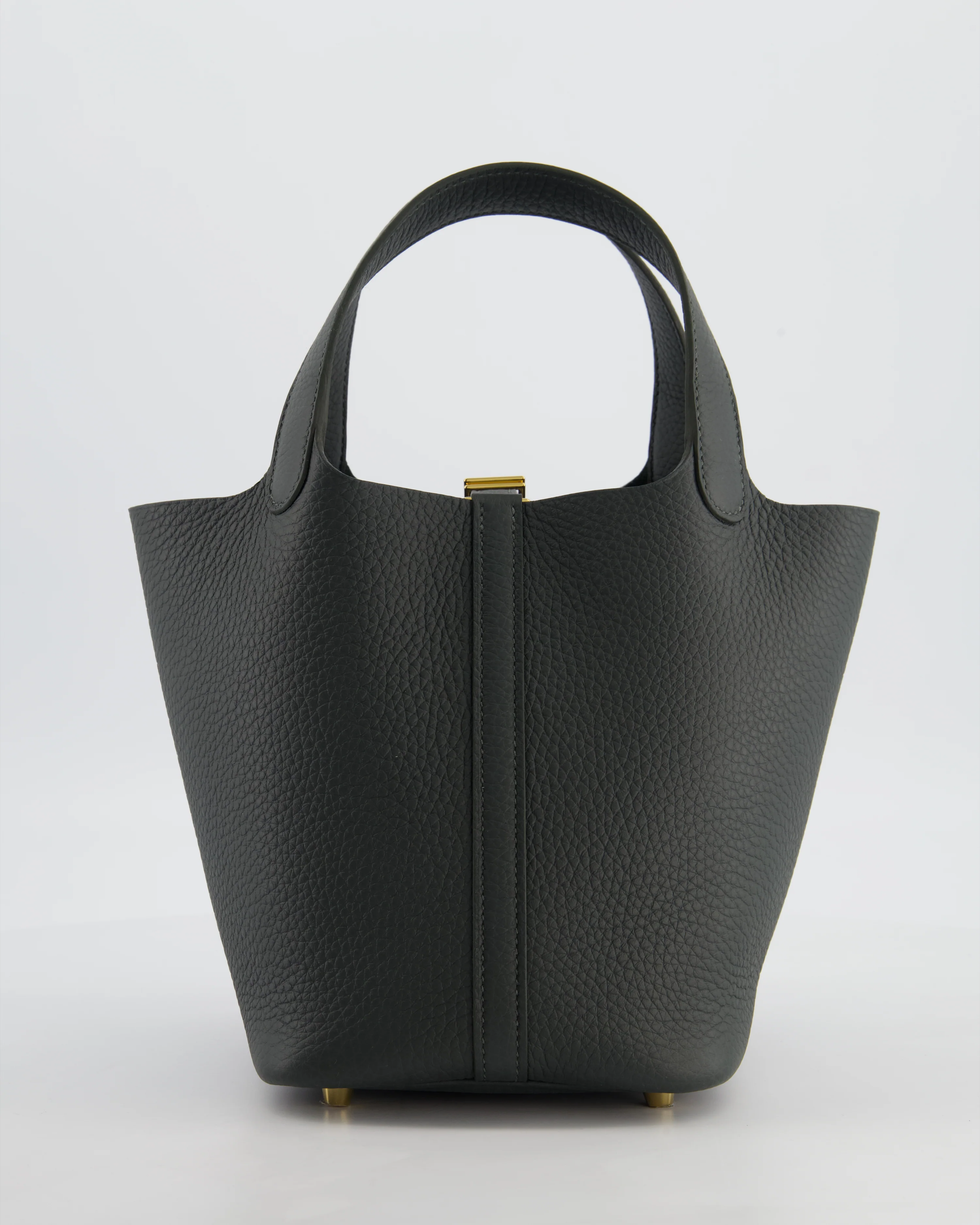 Hermès Picotin Lock 18 Bag in Vert Mangrove Clemence Leather with Permabrass Hardware - Image 8