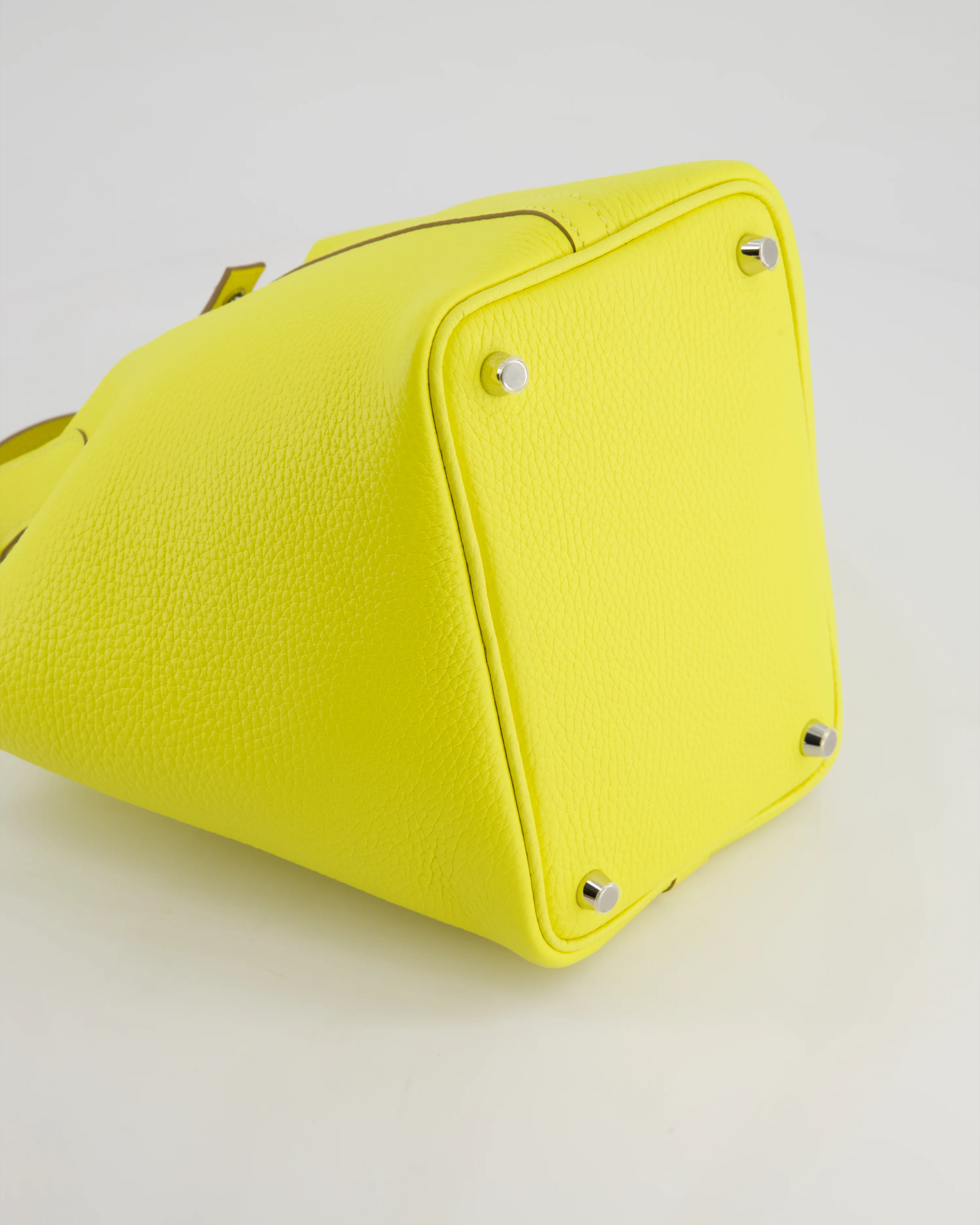 Hermès Picotin Lock Bag 18cm in Lime Clemence Leather with Palladium Hardware - Image 16