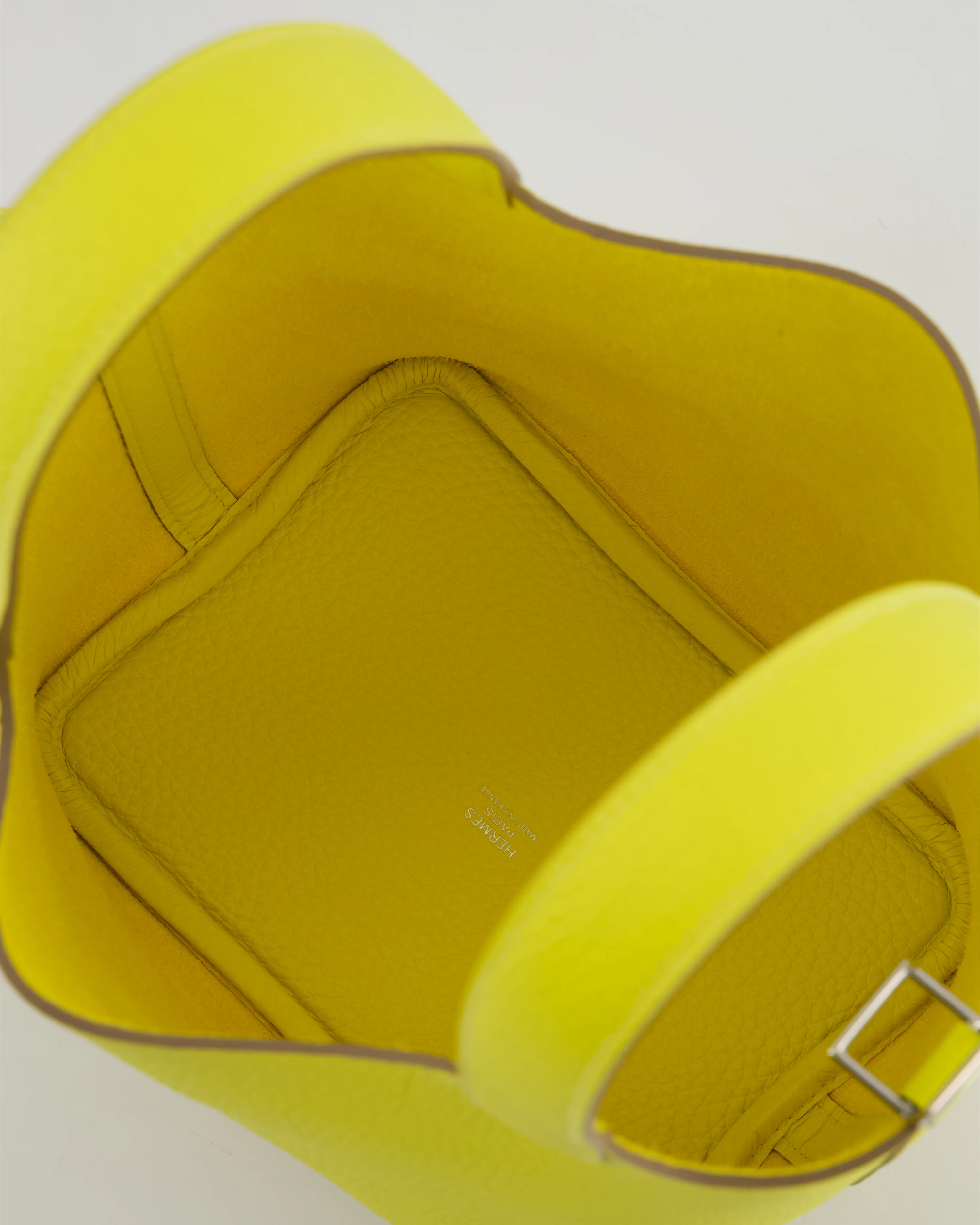 Hermès Picotin Lock Bag 18cm in Lime Clemence Leather with Palladium Hardware - Image 19