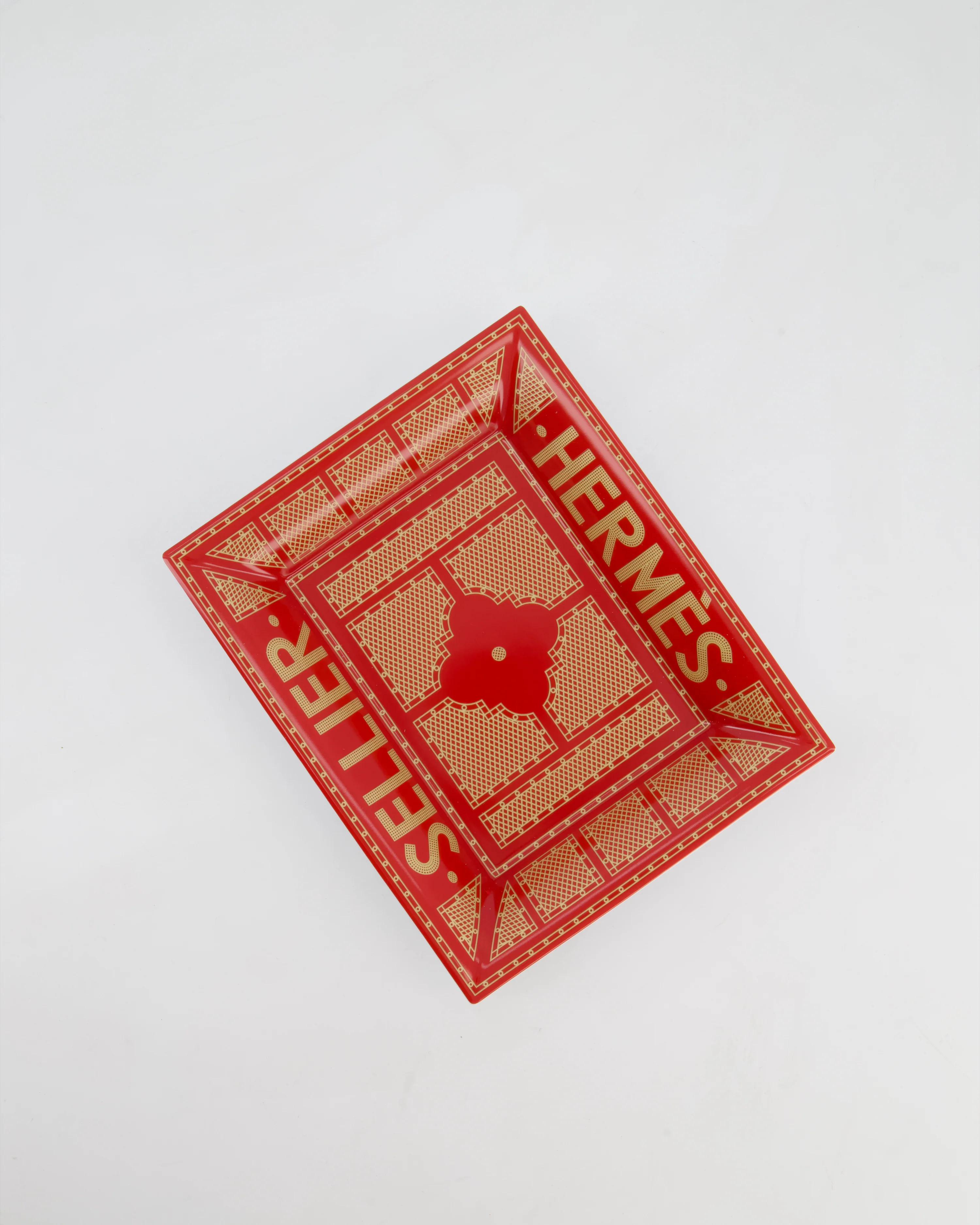 Hermès Rouge Sellier Porcelain Change Tray RRP 660£ - Image 2
