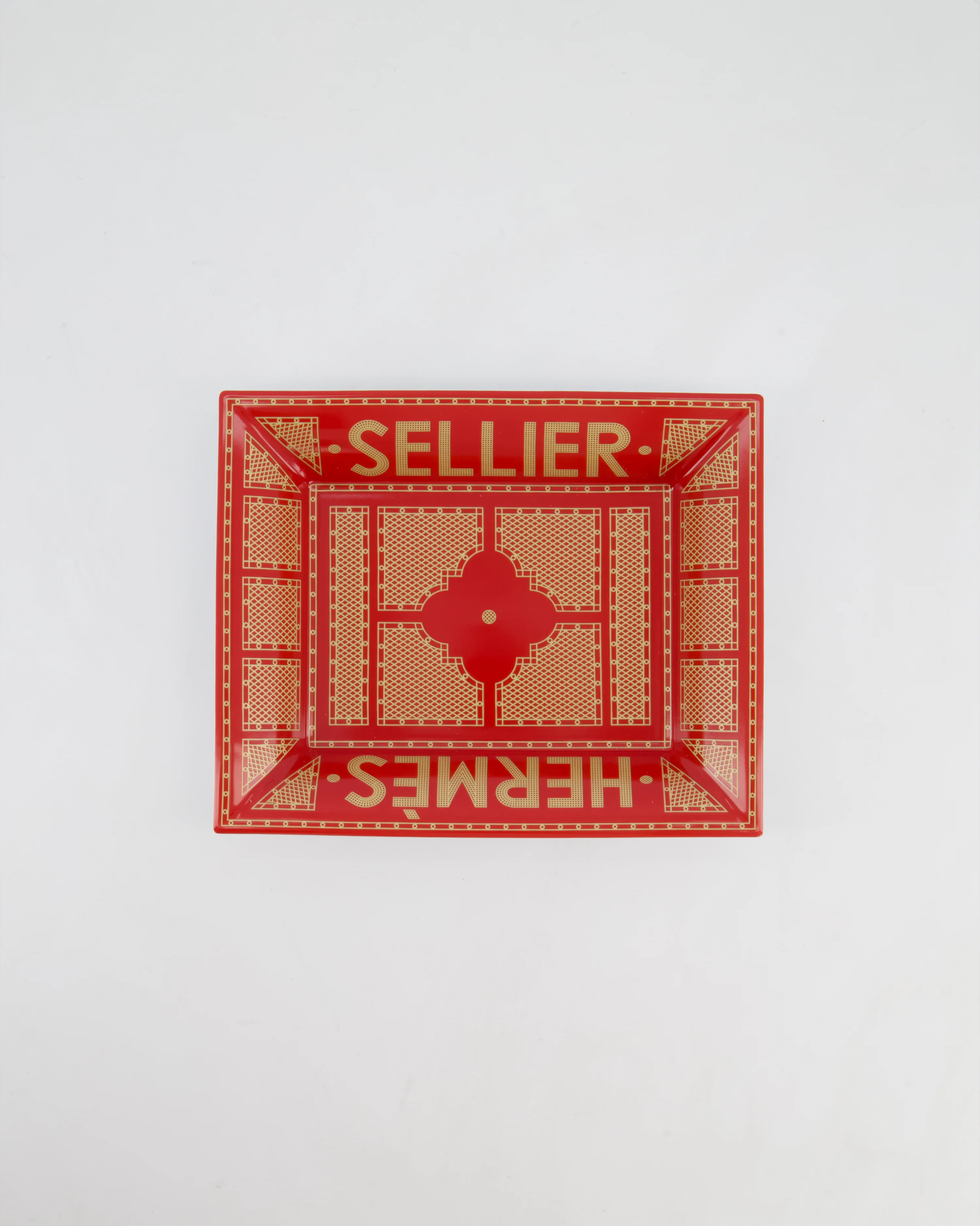 Hermès Rouge Sellier Porcelain Change Tray RRP 660£ - Image 4
