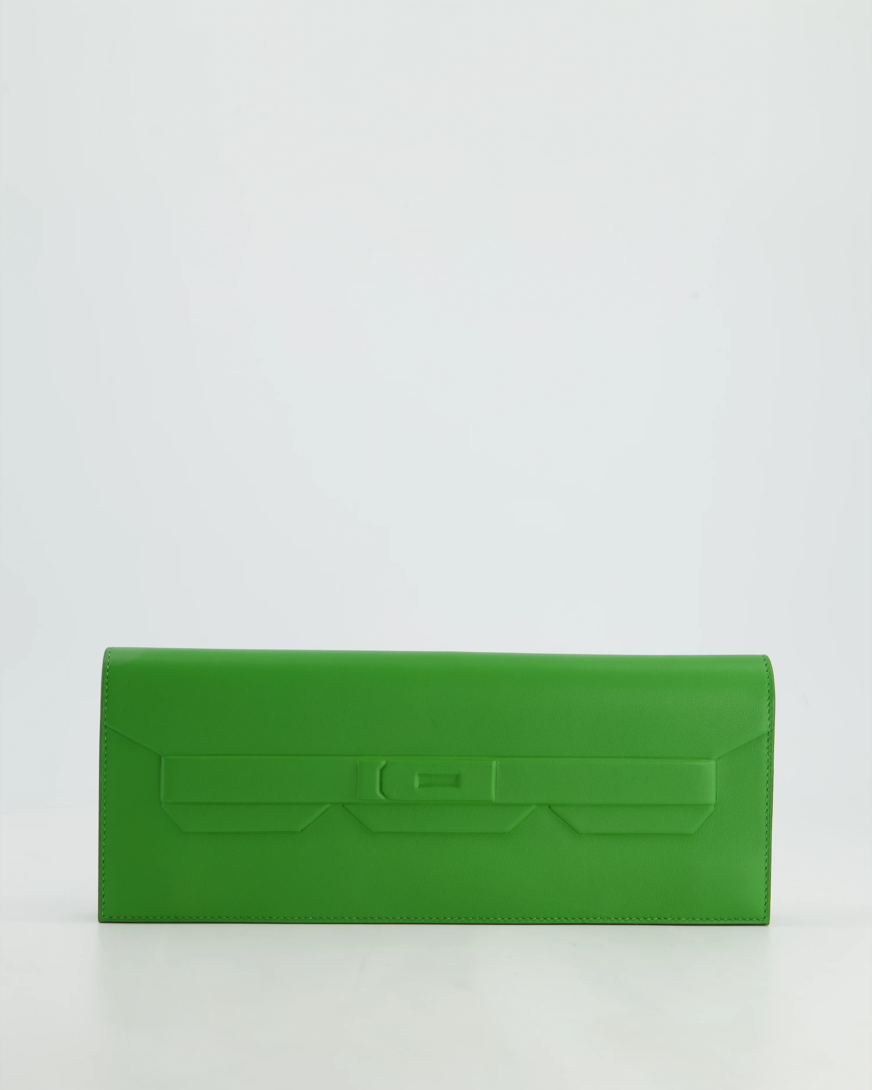 Hermès Birkin Cut Shadow Bag In Vert Yucca Swift Leather