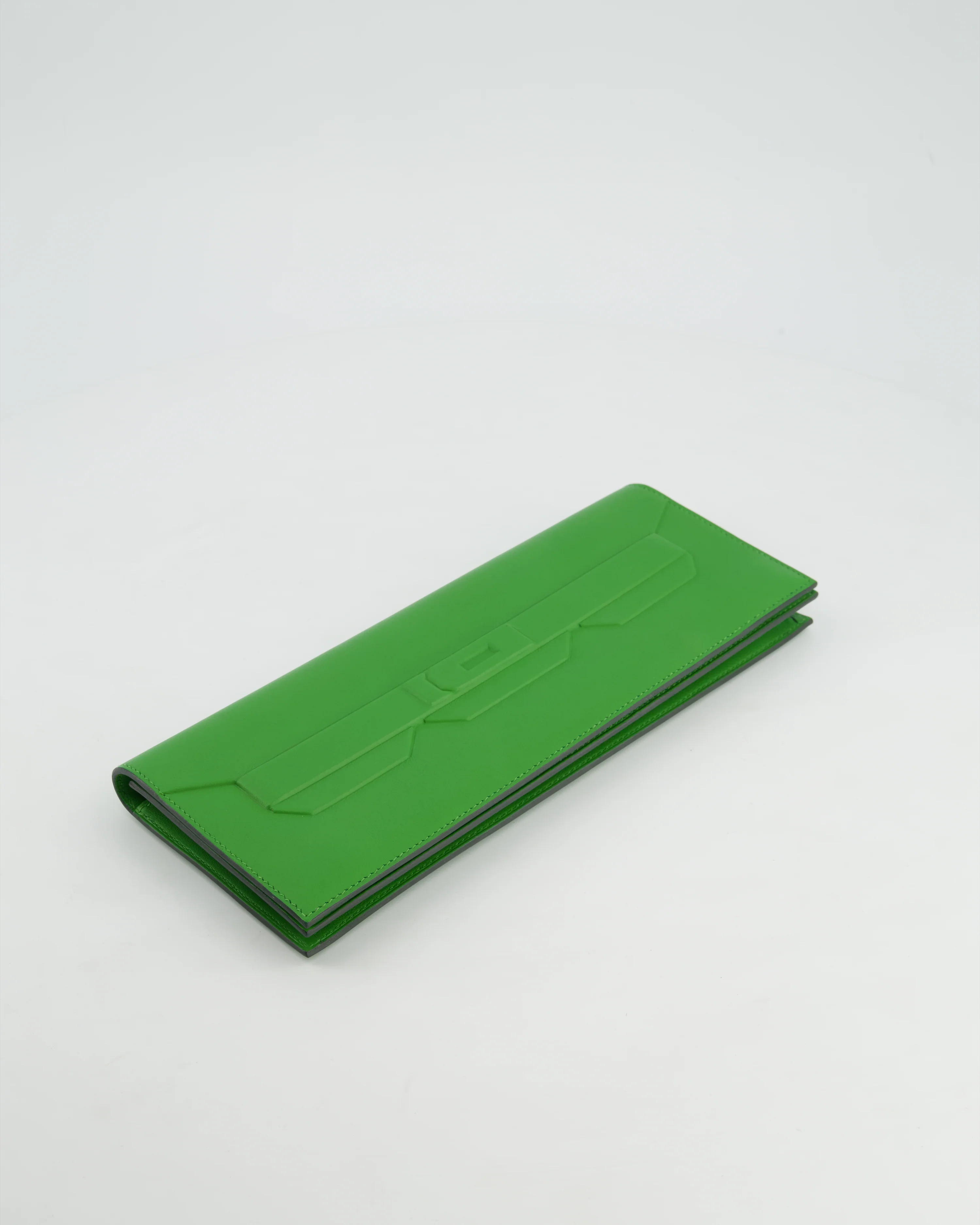 Hermès Birkin Cut Shadow Bag In Vert Yucca Swift Leather - Image 20