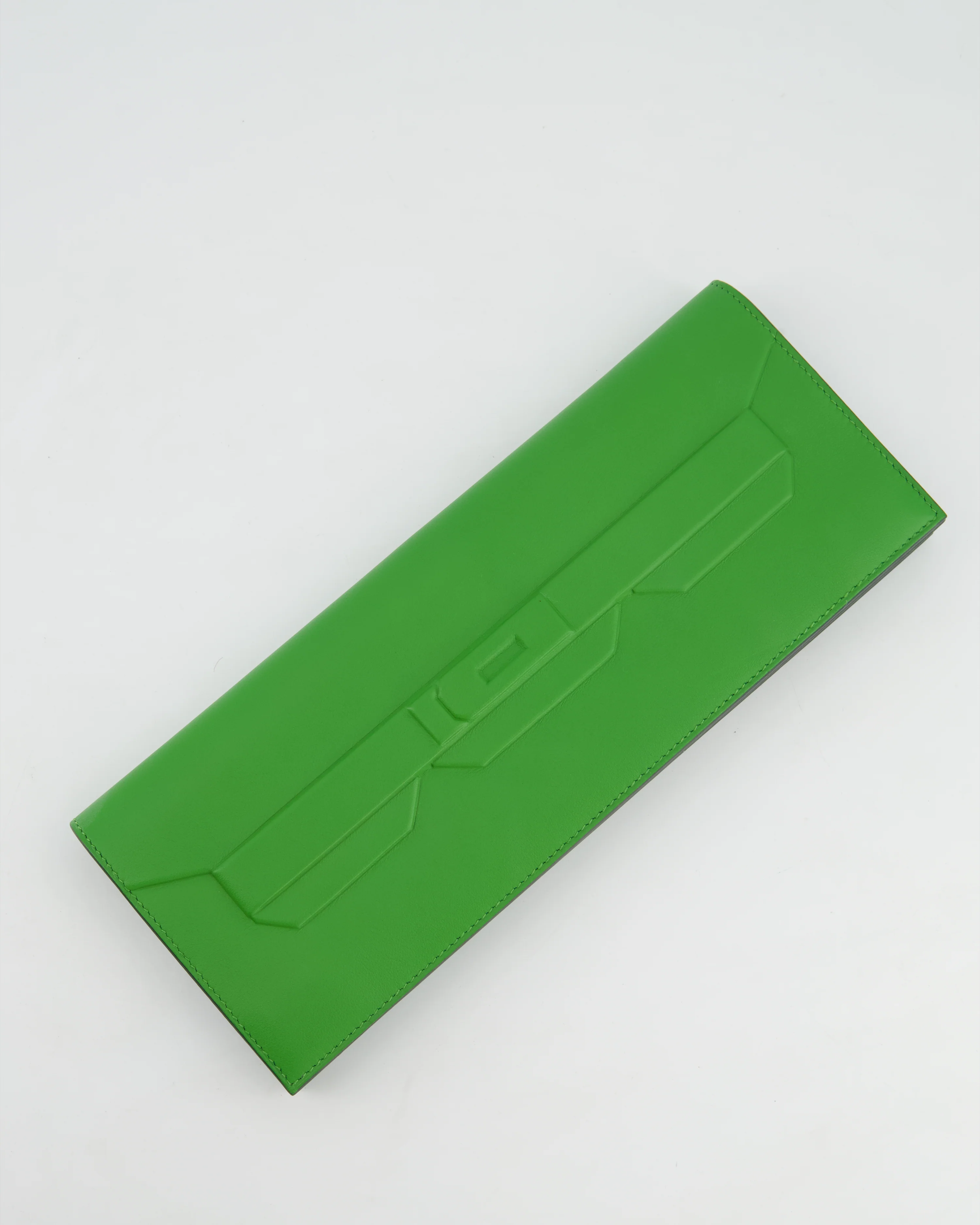 Hermès Birkin Cut Shadow Bag In Vert Yucca Swift Leather - Image 4
