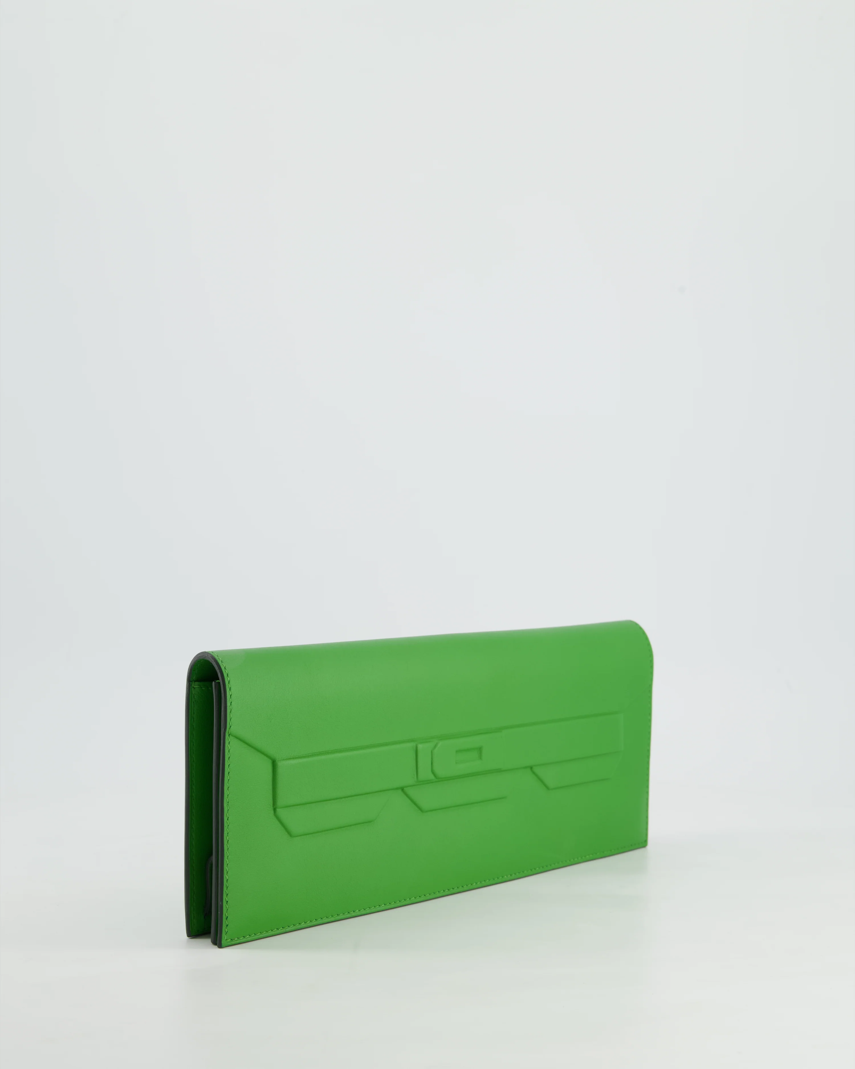 Hermès Birkin Cut Shadow Bag In Vert Yucca Swift Leather - Image 5