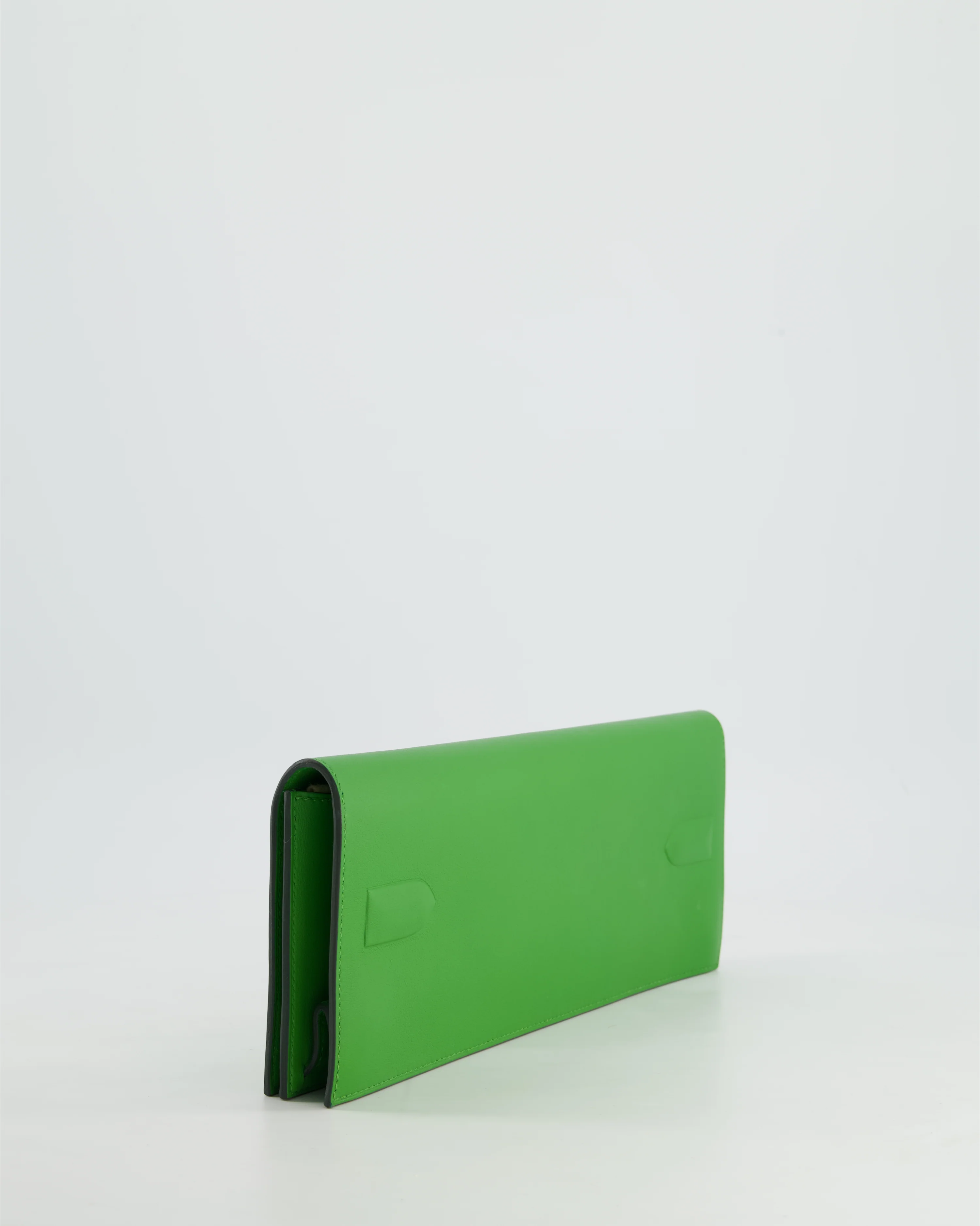 Hermès Birkin Cut Shadow Bag In Vert Yucca Swift Leather - Image 9
