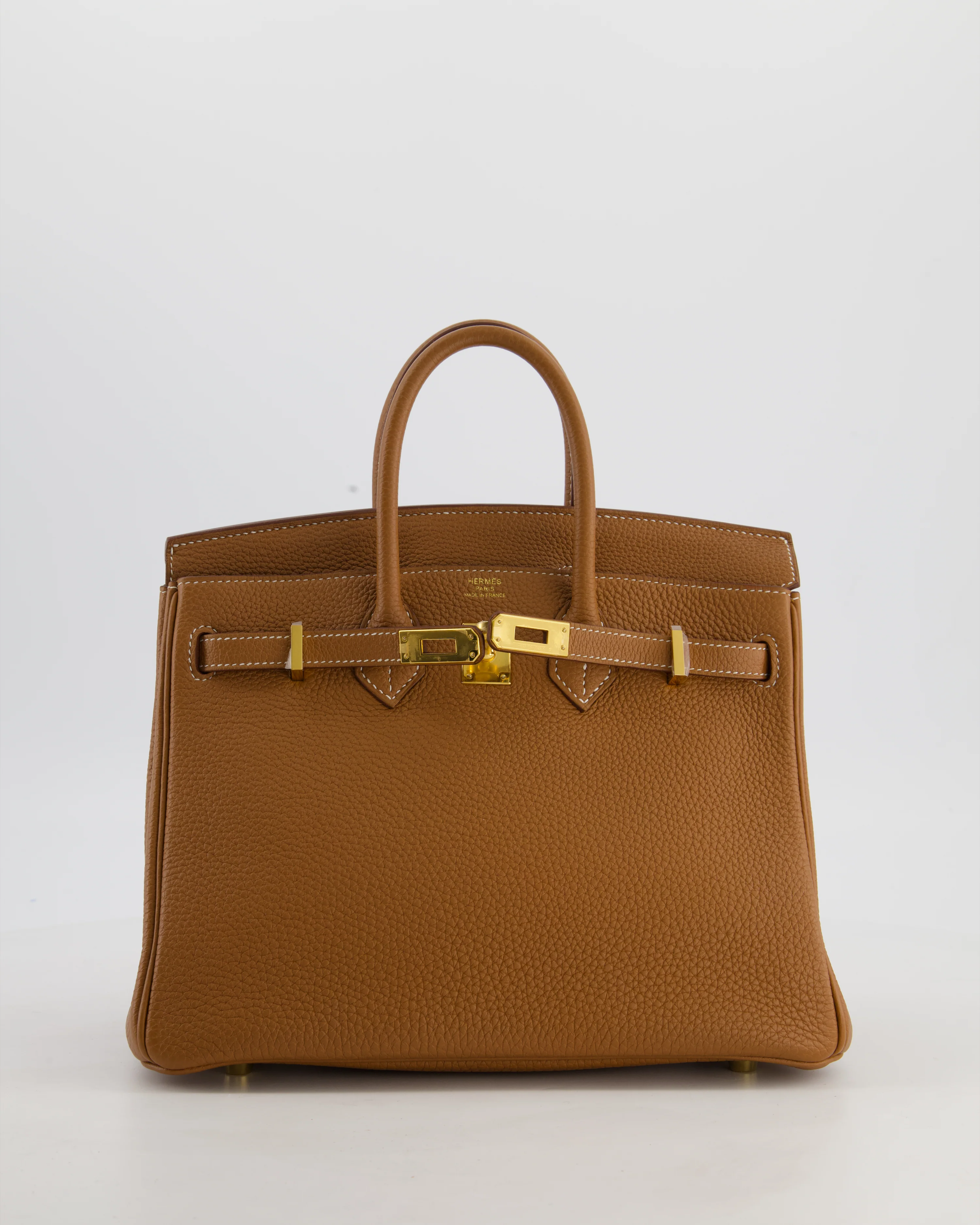 *HOT* Hermès Birkin 25 Retourne Bag in Gold Togo Leather with Gold Hardware - Image 2