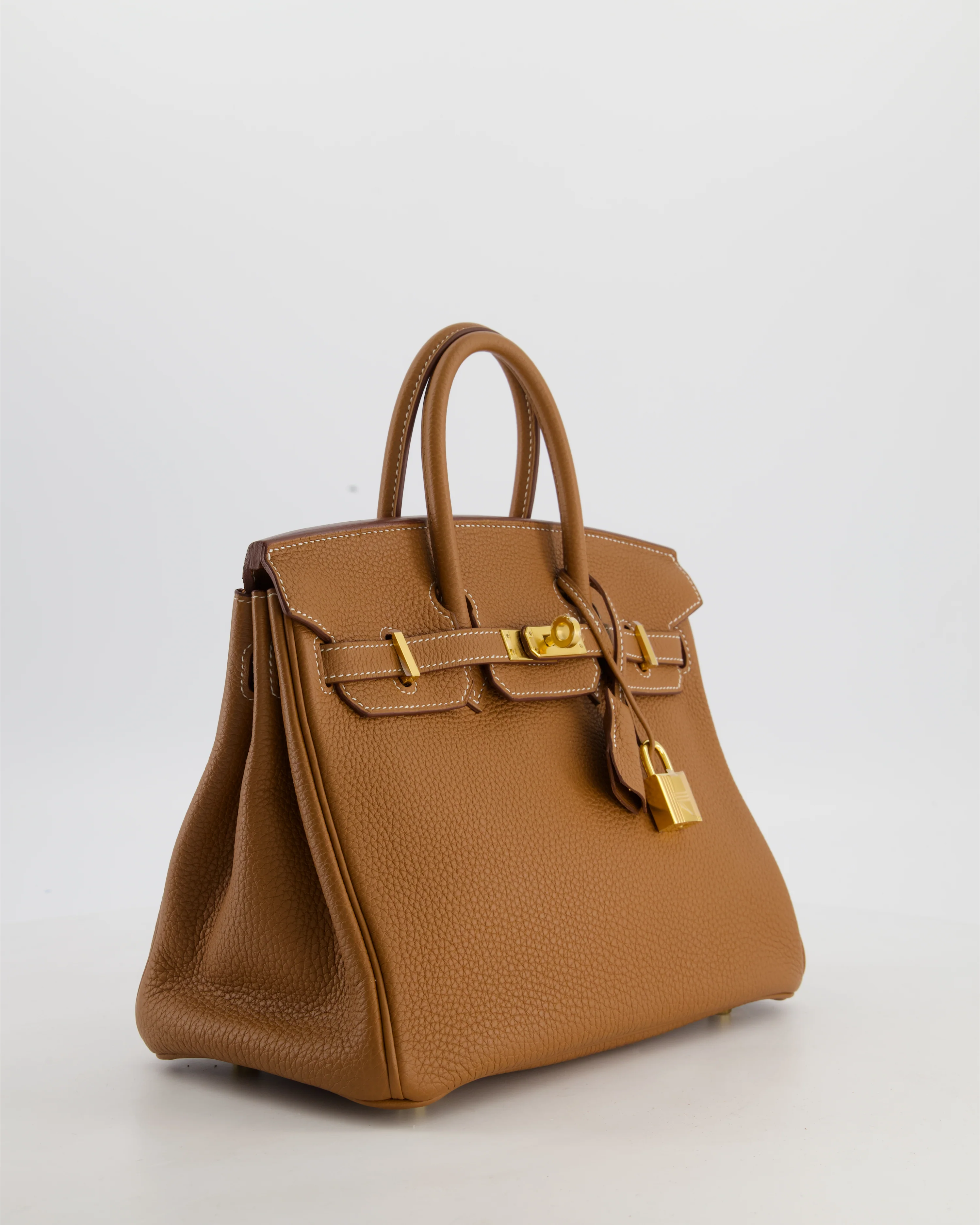 *HOT* Hermès Birkin 25 Retourne Bag in Gold Togo Leather with Gold Hardware - Image 3
