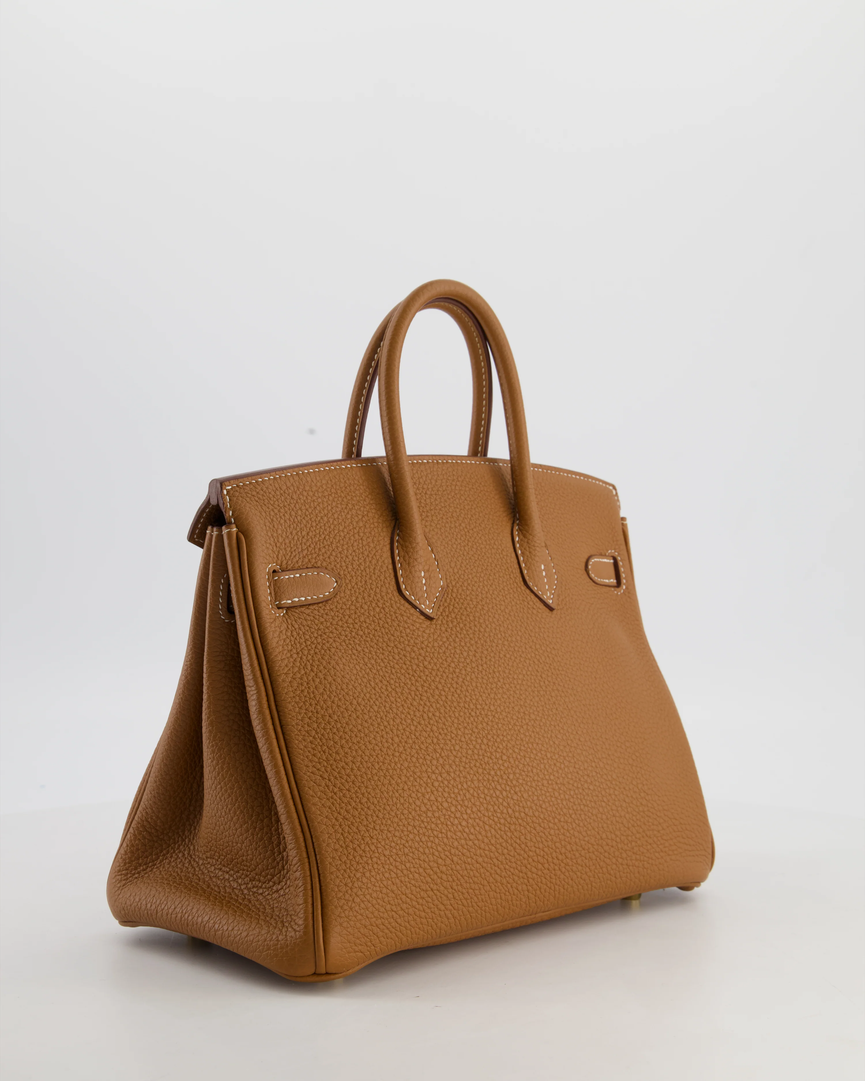 *HOT* Hermès Birkin 25 Retourne Bag in Gold Togo Leather with Gold Hardware - Image 7