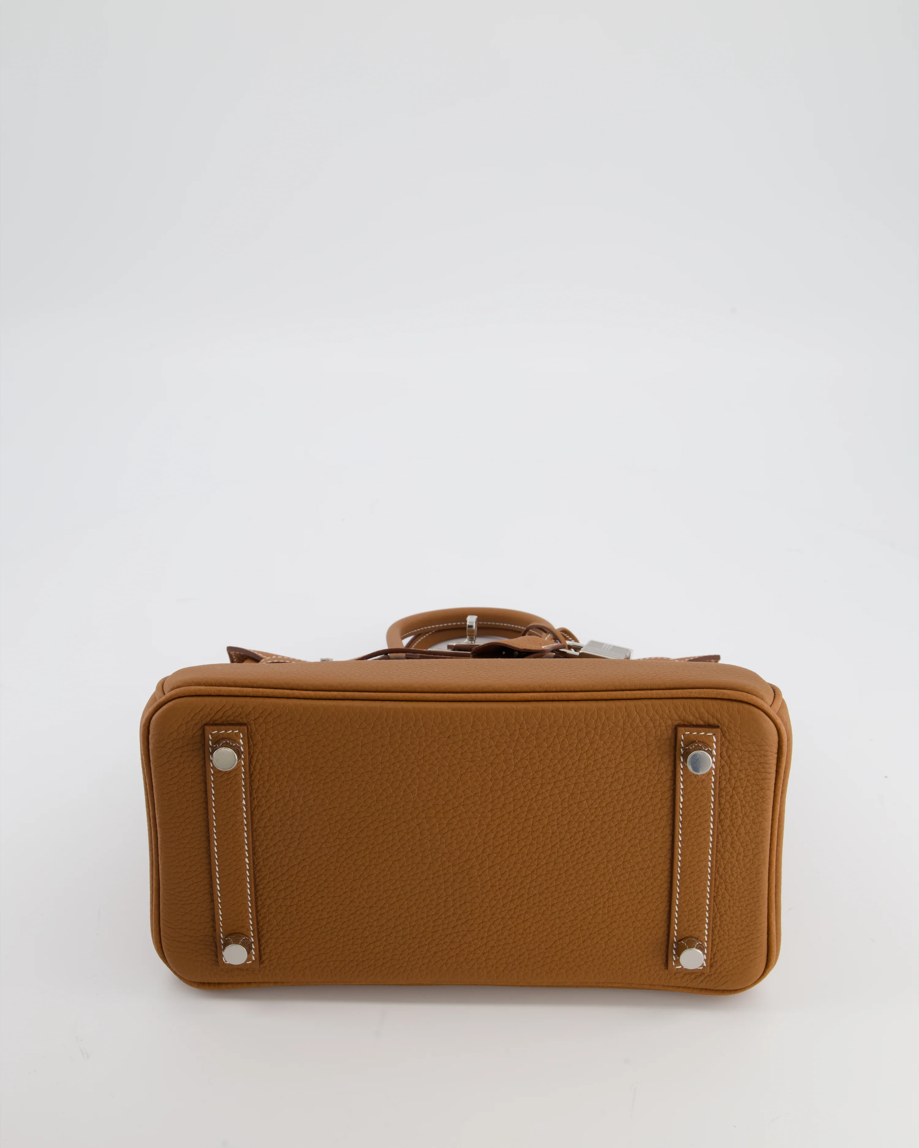 *HOT* Hermès Birkin 25 Retourne Bag in Gold Togo Leather with Palladium Hardware - Image 20