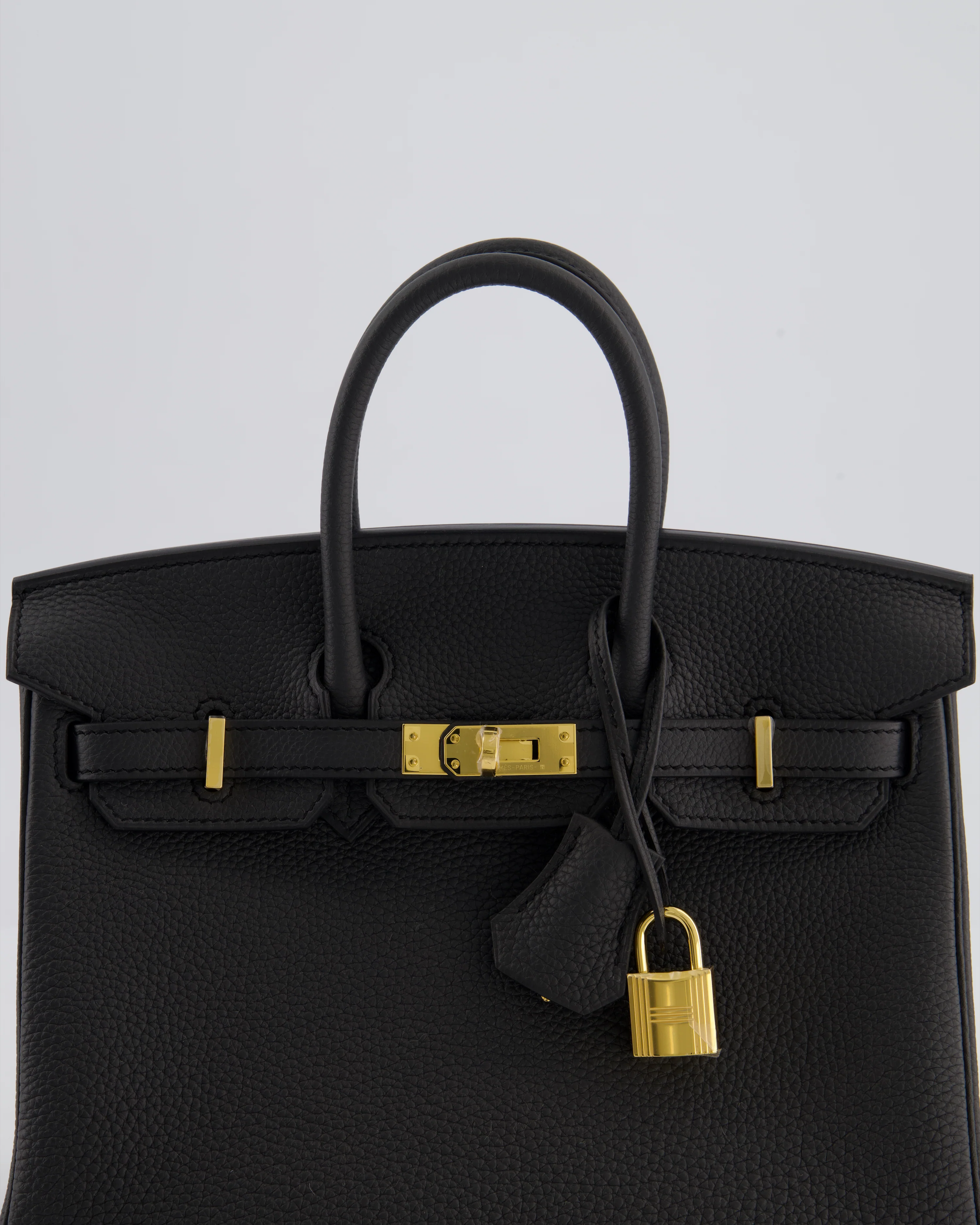*HOT* Hermès Birkin 25 Retourne Bag in Plomb Togo Leather with Gold Hardware - Image 15
