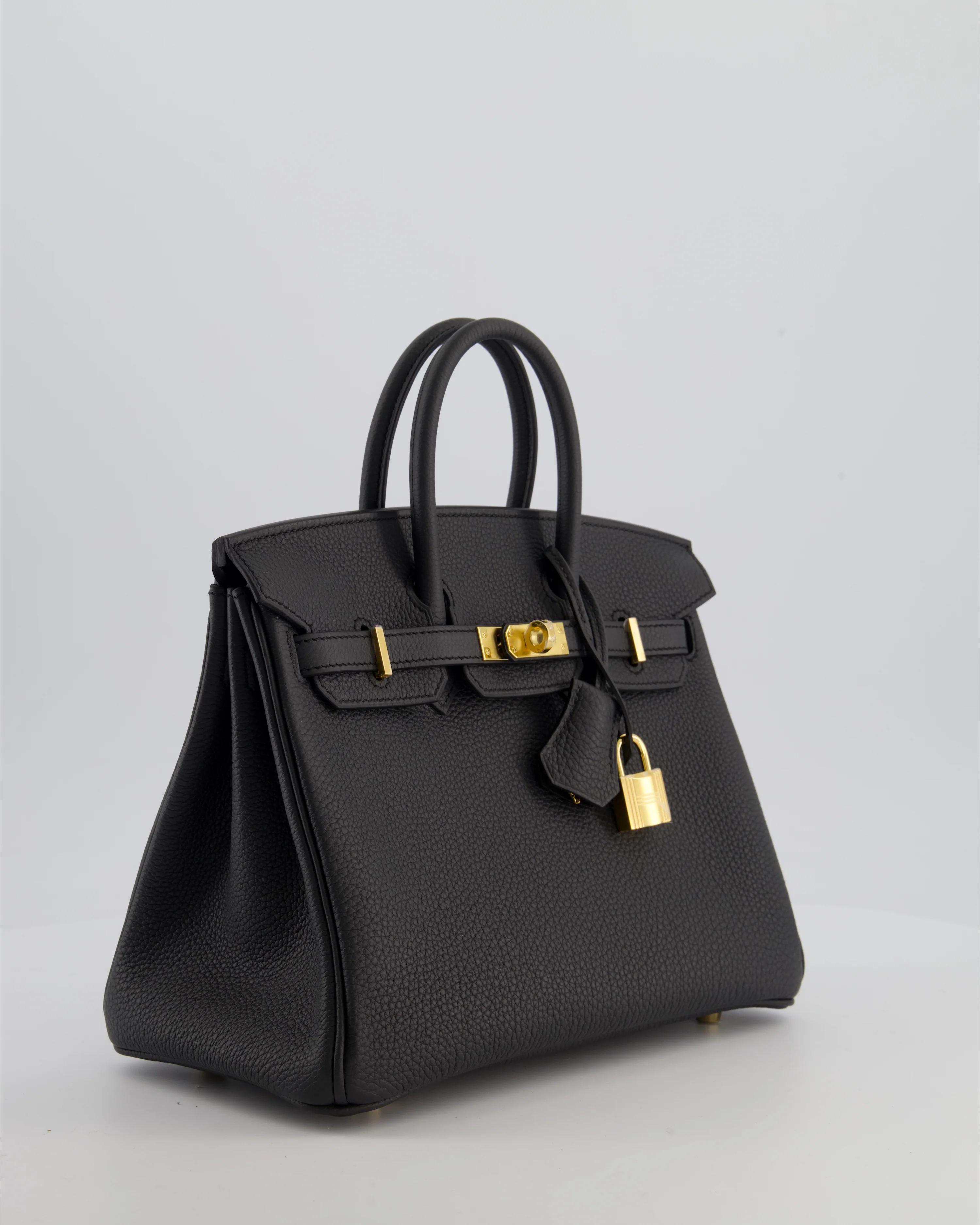 *HOT* Hermès Birkin 25 Retourne Bag in Plomb Togo Leather with Gold Hardware - Image 3