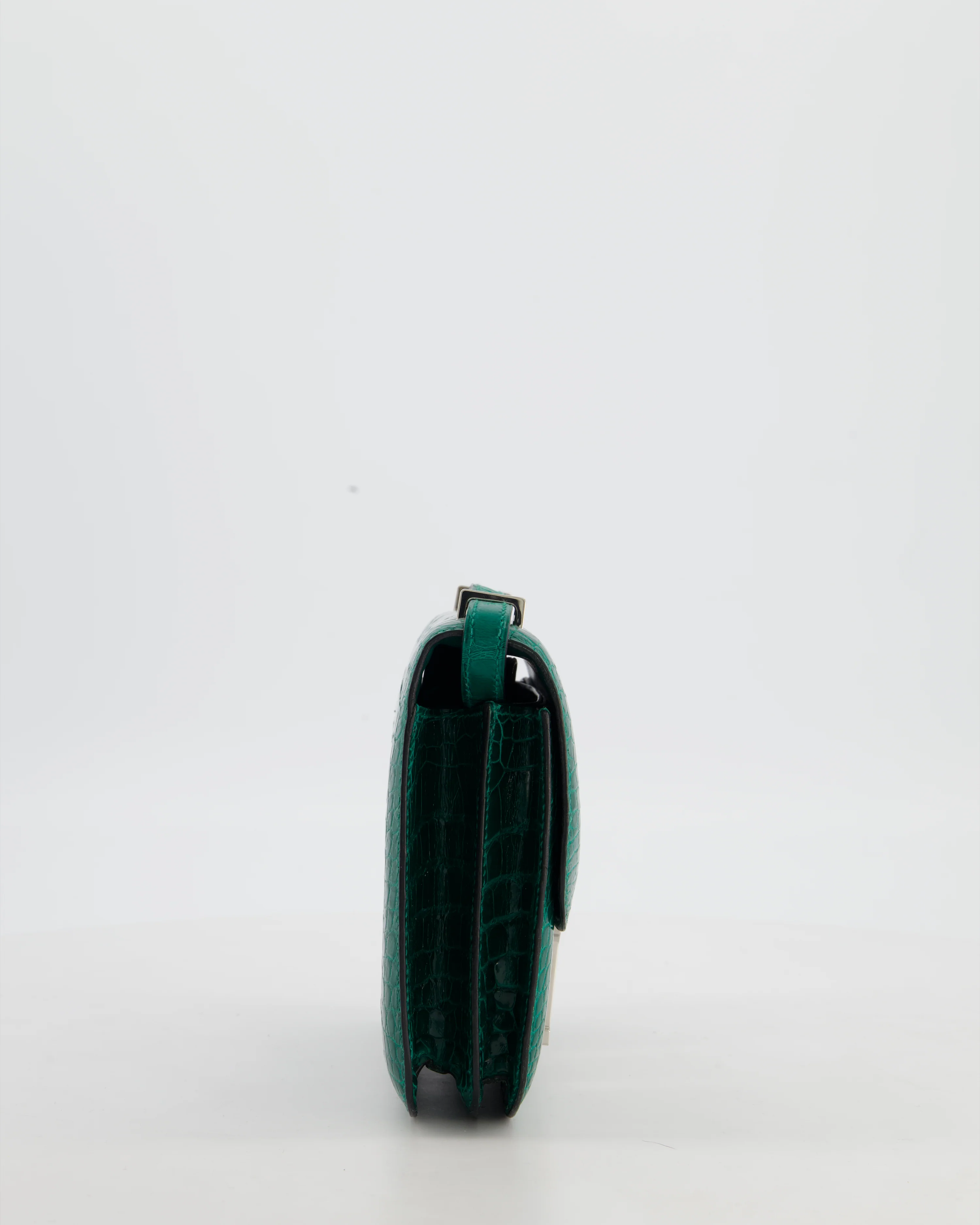 *HOT* Hermès Constance 18 Bag in Vert Bosphore Crocodile Porosus with Palladium Hardware - Image 3