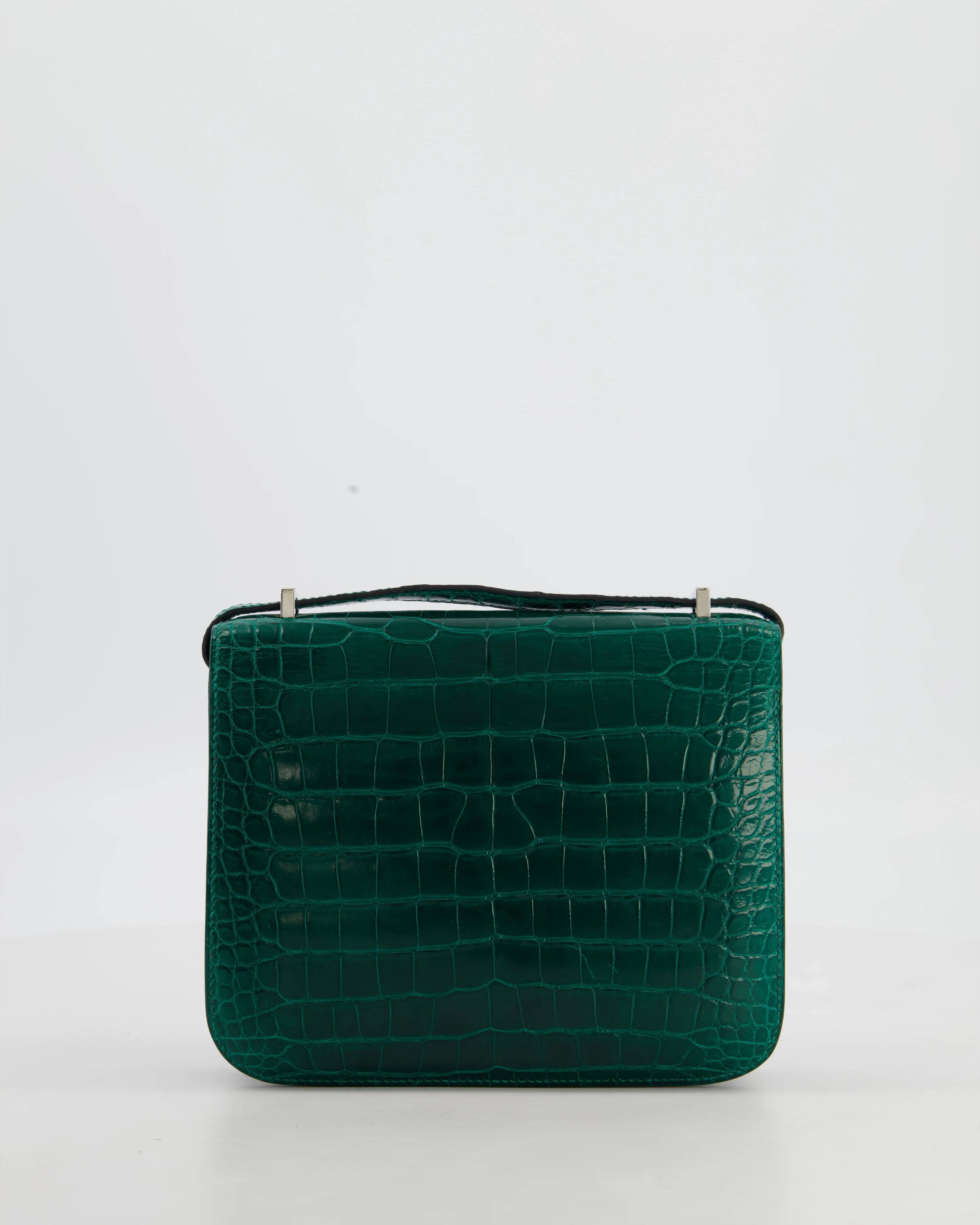 *HOT* Hermès Constance 18 Bag in Vert Bosphore Crocodile Porosus with Palladium Hardware - Image 5