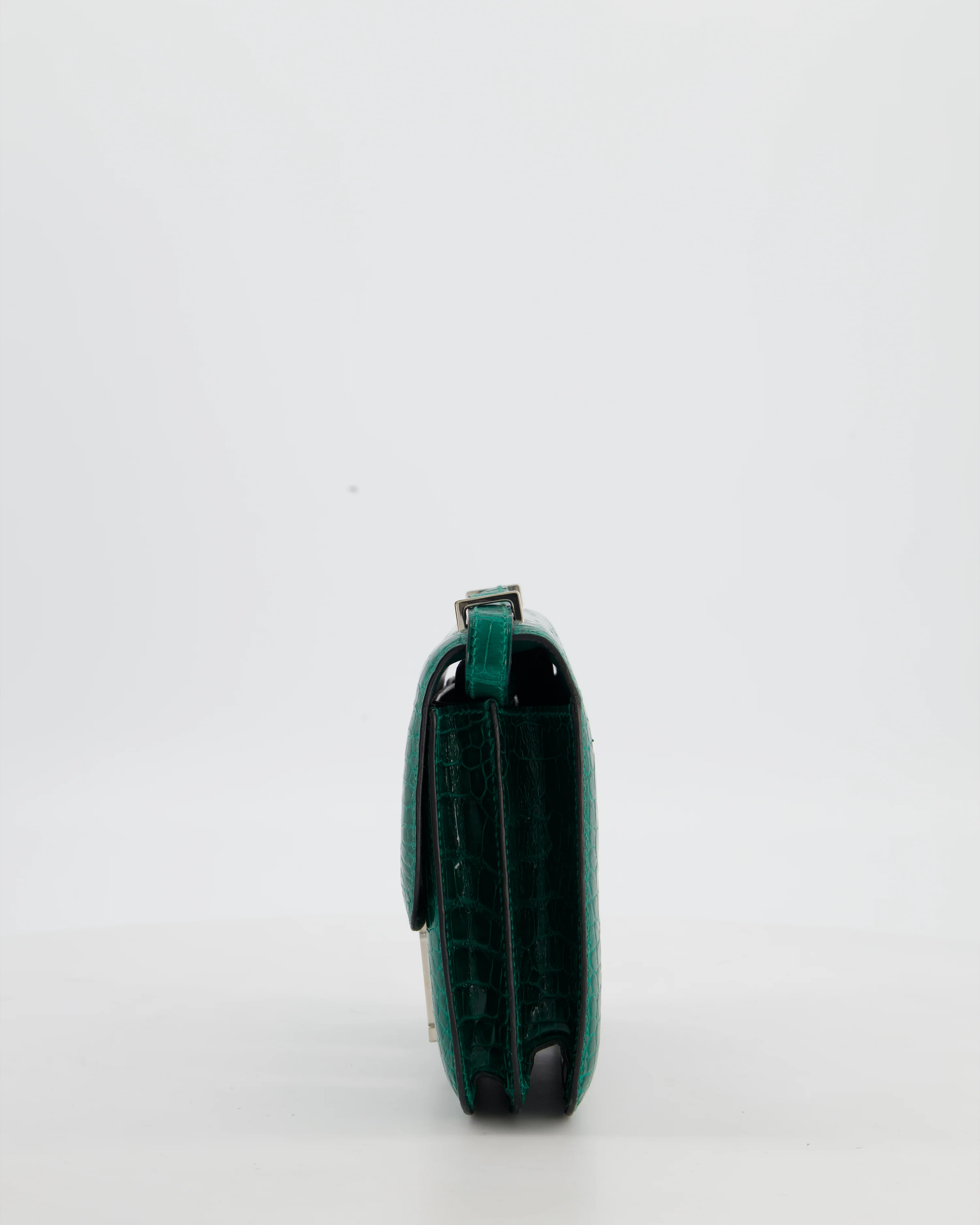 *HOT* Hermès Constance 18 Bag in Vert Bosphore Crocodile Porosus with Palladium Hardware - Image 7