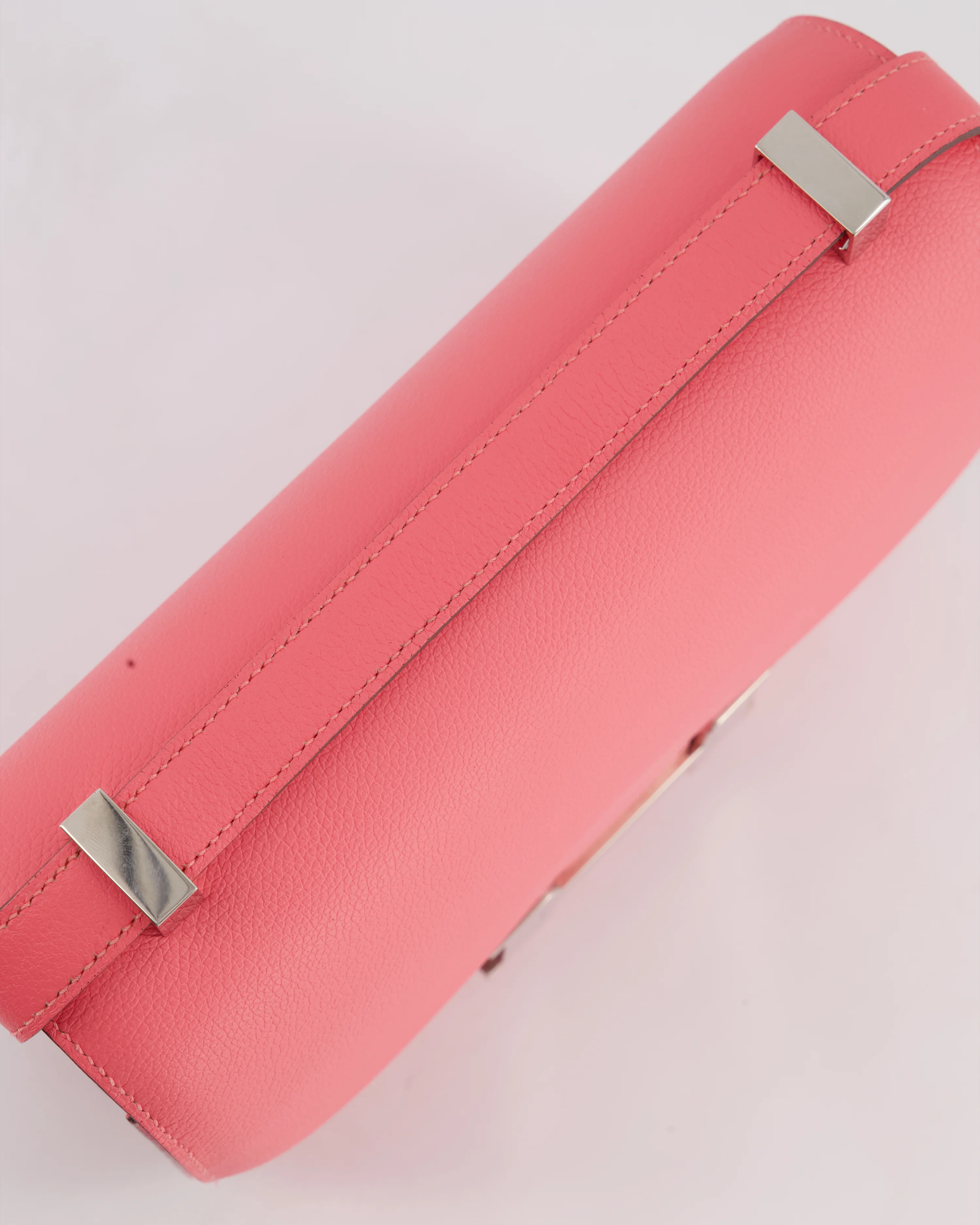 *HOT* Hermès Constance III 24 Bag in Rose Azalee Evercolour Leather with Palladium Hardware - Image 15