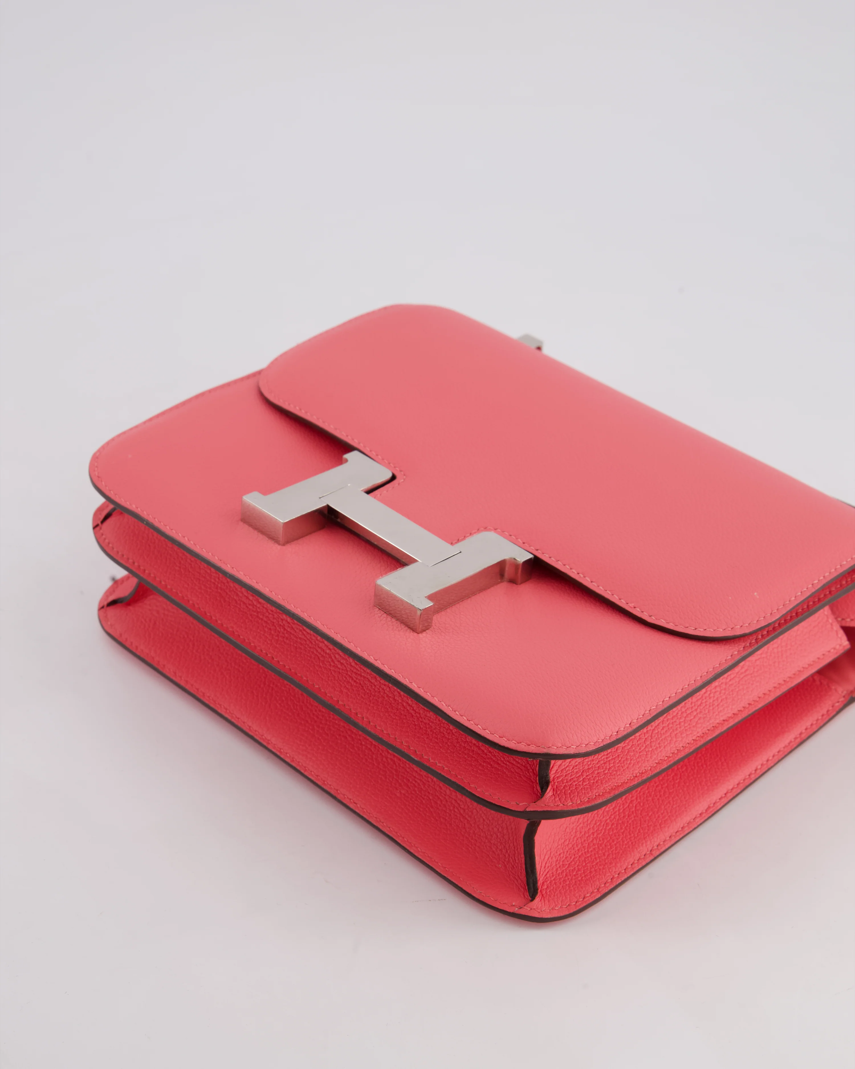 *HOT* Hermès Constance III 24 Bag in Rose Azalee Evercolour Leather with Palladium Hardware - Image 19