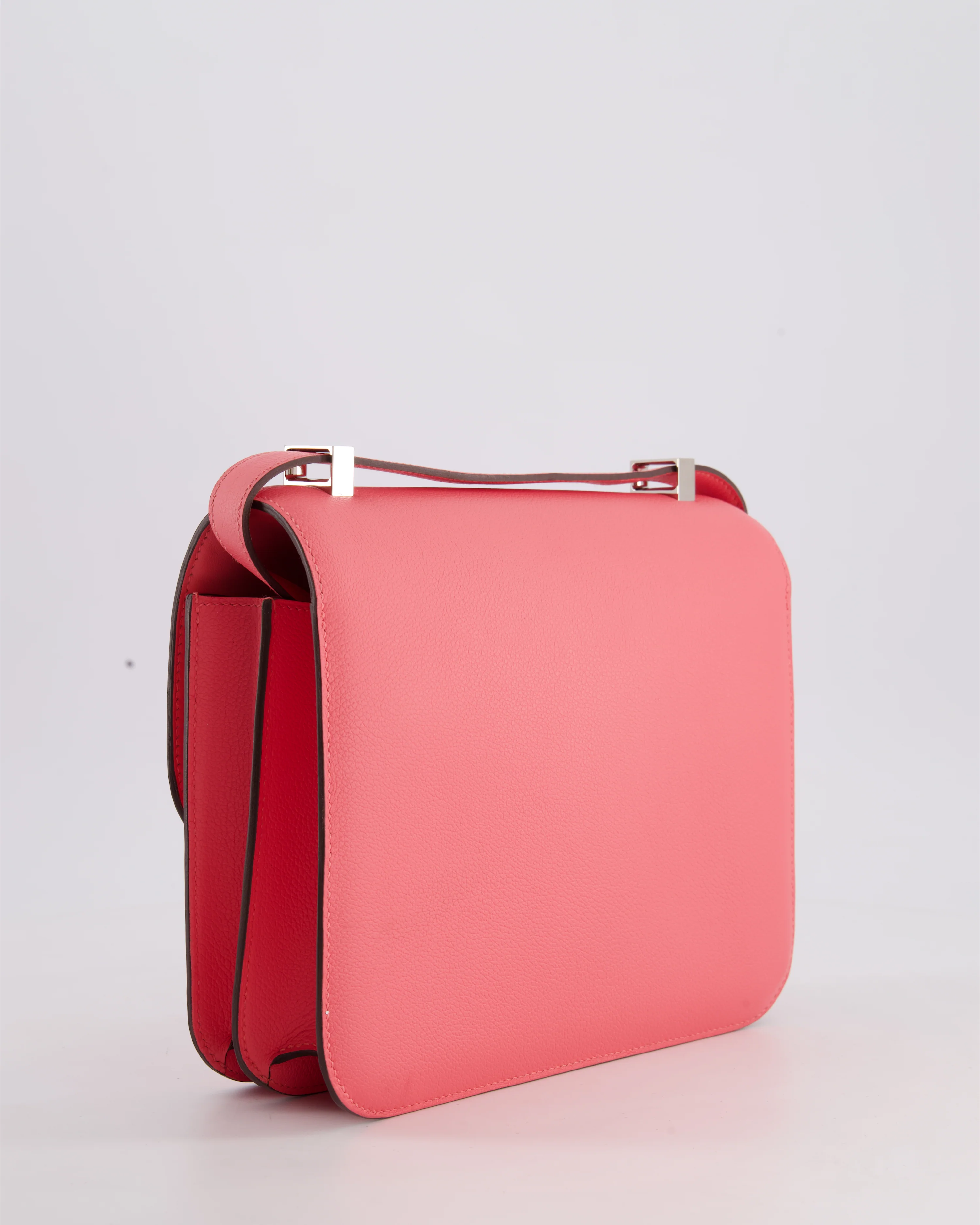 *HOT* Hermès Constance III 24 Bag in Rose Azalee Evercolour Leather with Palladium Hardware - Image 7