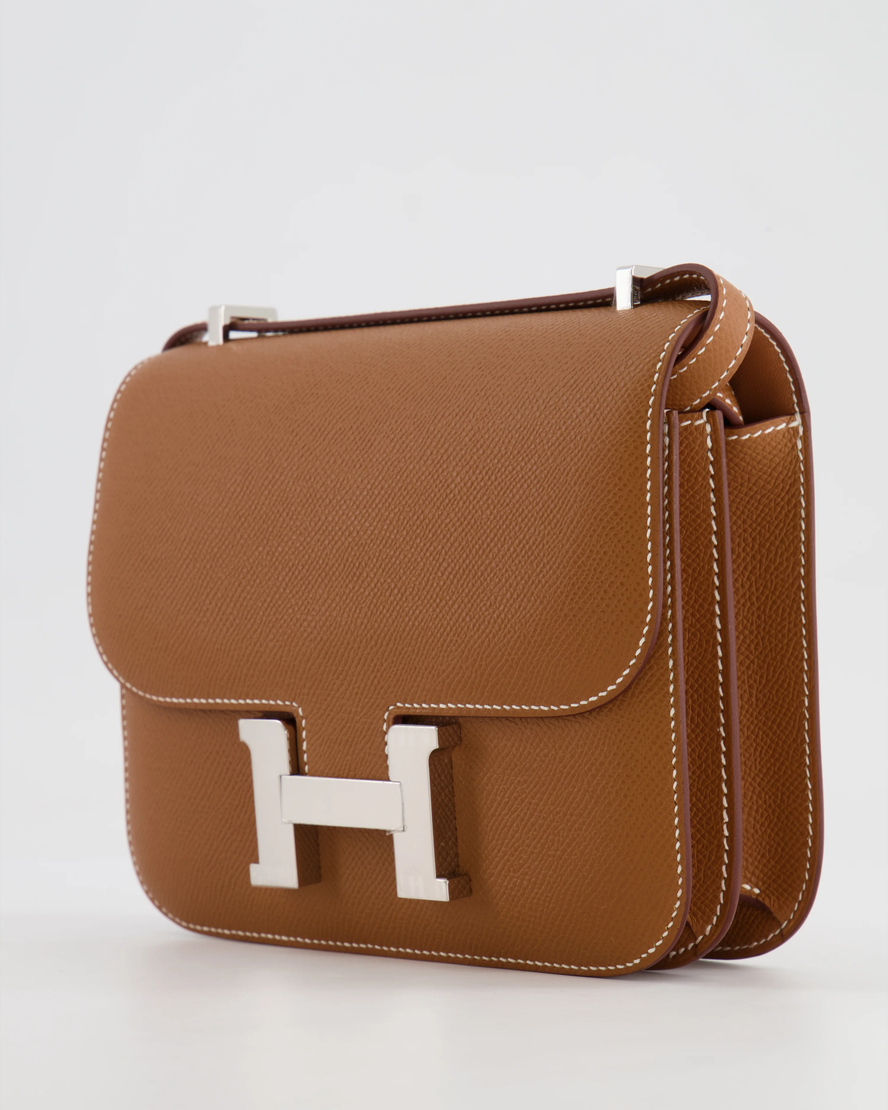 *HOT* Hermès Constance III 18 Miroir Bag in Gold Epsom Leather with Palladium Hardware - Image 9