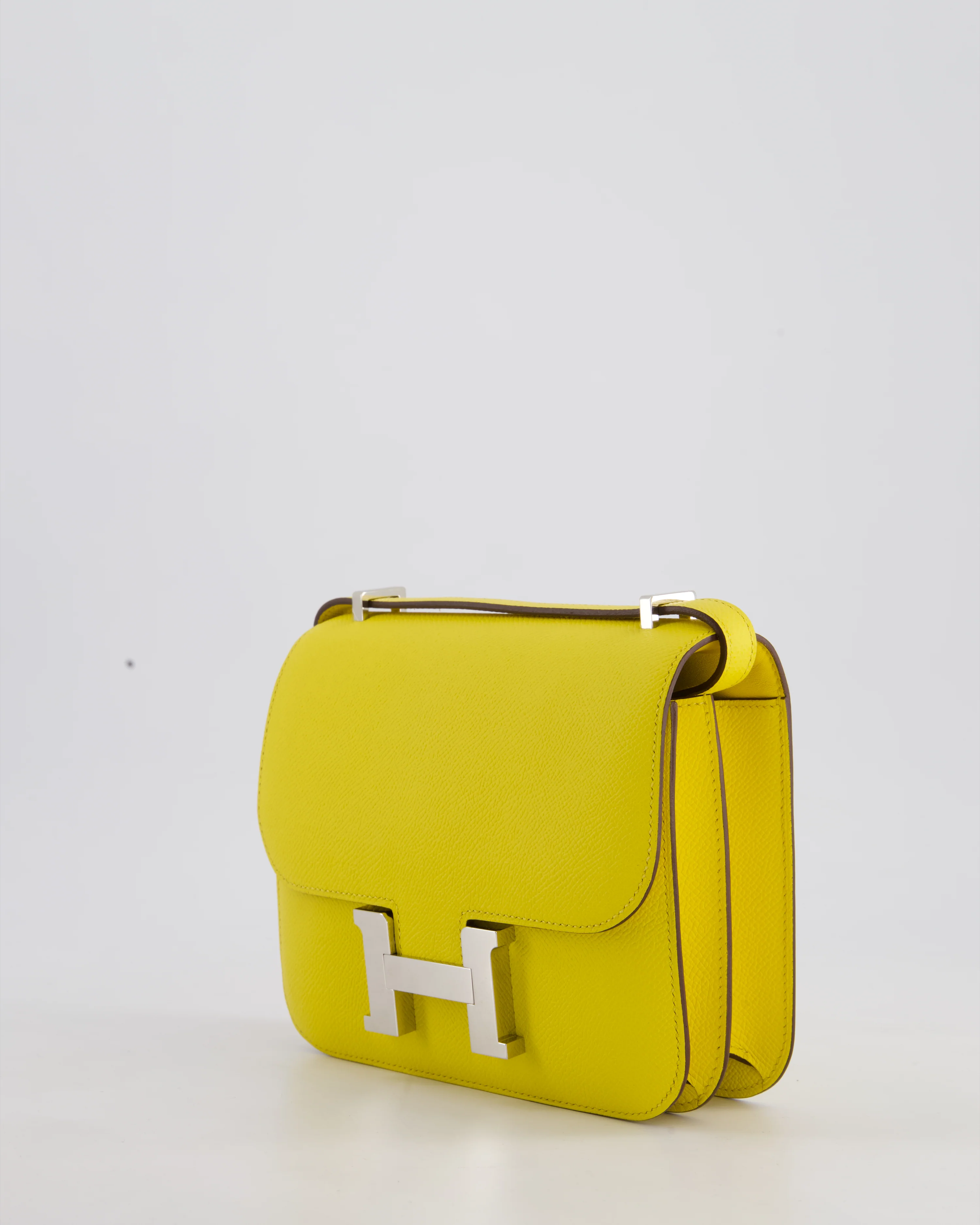 Hermès Constance III 18 Miroir Bag in Jaune De Naples Epsom Leather with Palladium Hardware - Image 10
