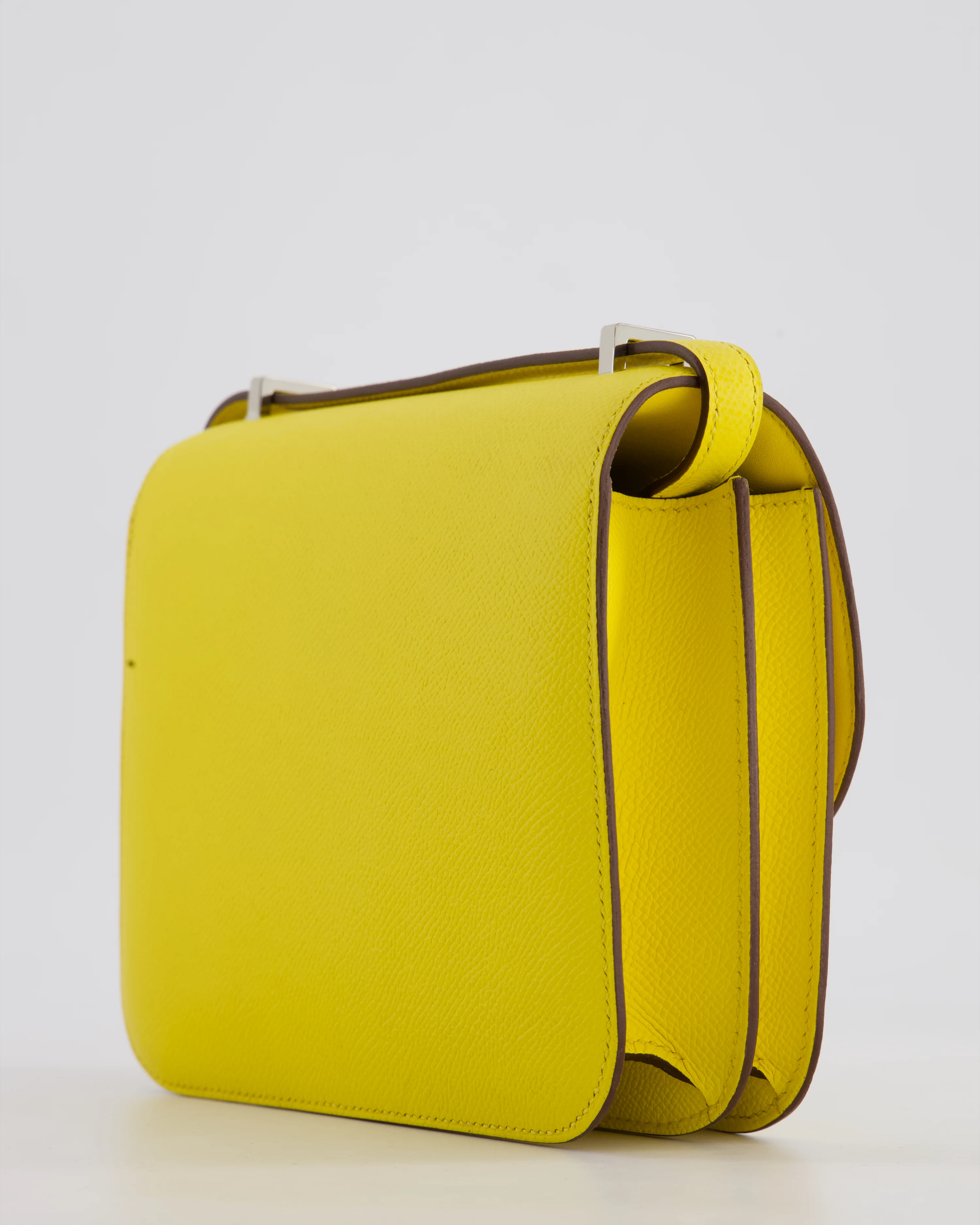 Hermès Constance III 18 Miroir Bag in Jaune De Naples Epsom Leather with Palladium Hardware - Image 13