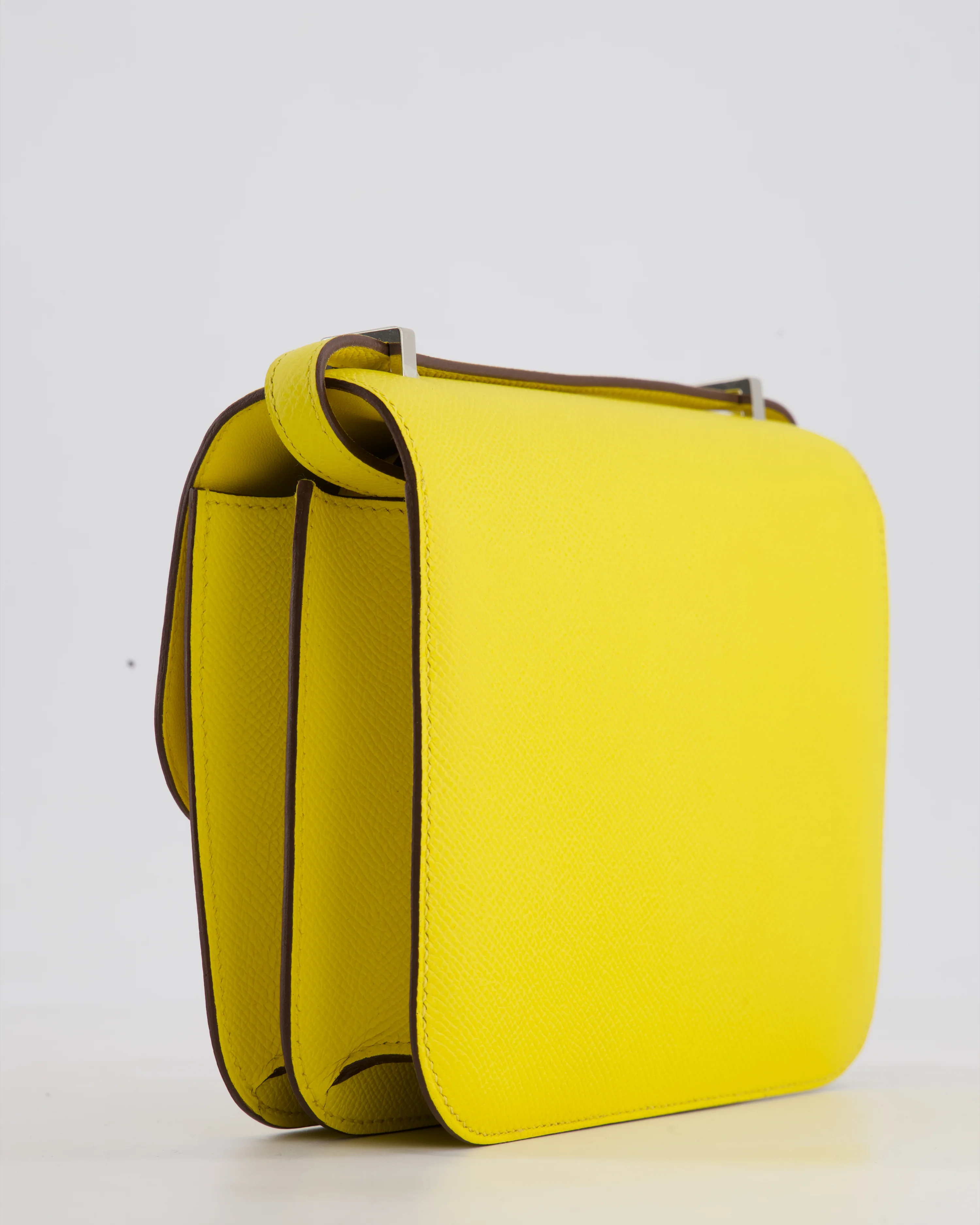 Hermès Constance III 18 Miroir Bag in Jaune De Naples Epsom Leather with Palladium Hardware - Image 14