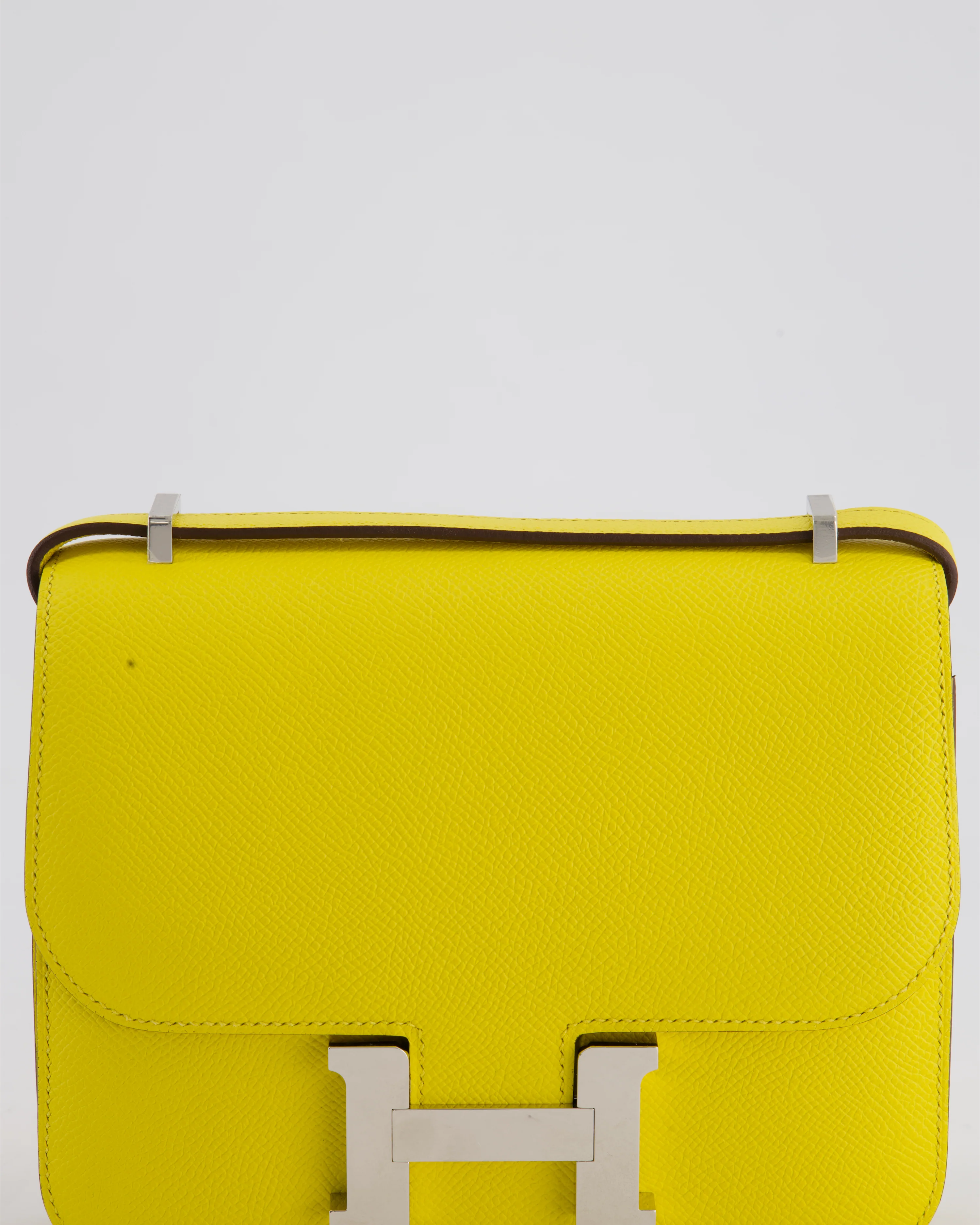 Hermès Constance III 18 Miroir Bag in Jaune De Naples Epsom Leather with Palladium Hardware - Image 16