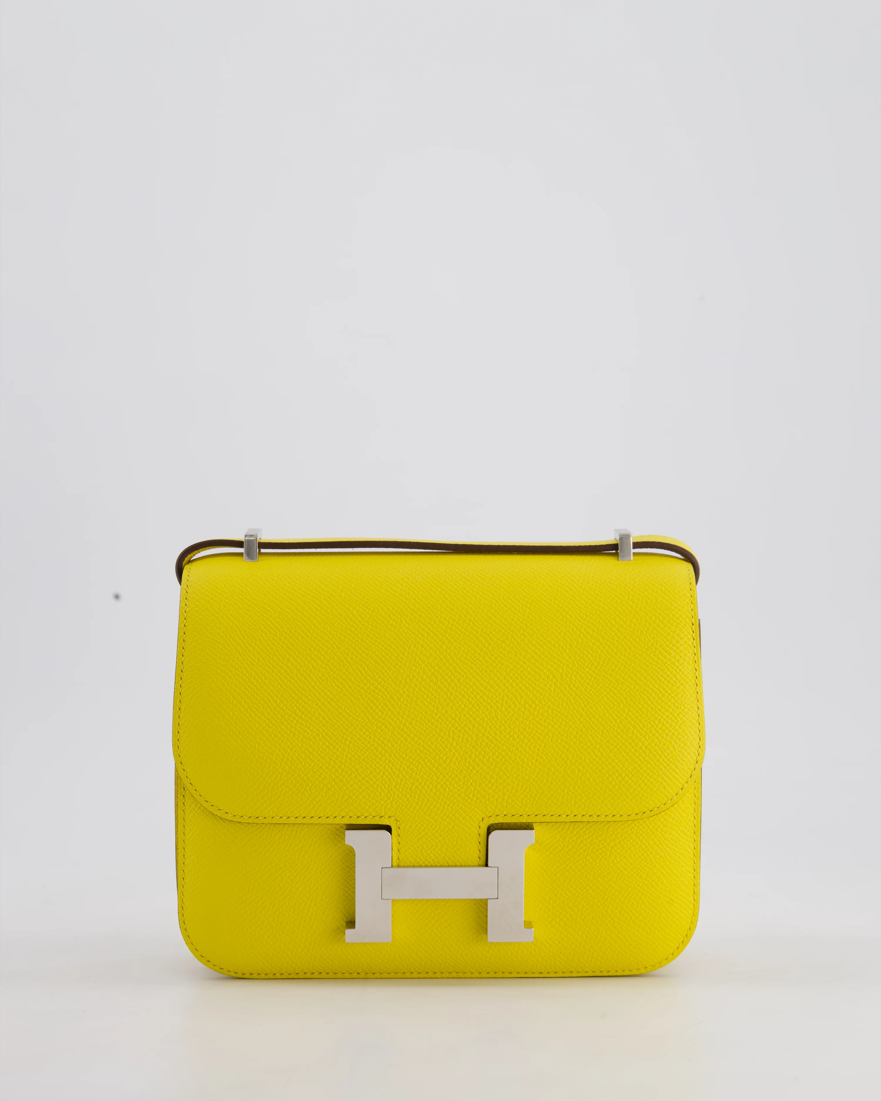 Hermès Constance III 18 Miroir Bag in Jaune De Naples Epsom Leather with Palladium Hardware - Image 19
