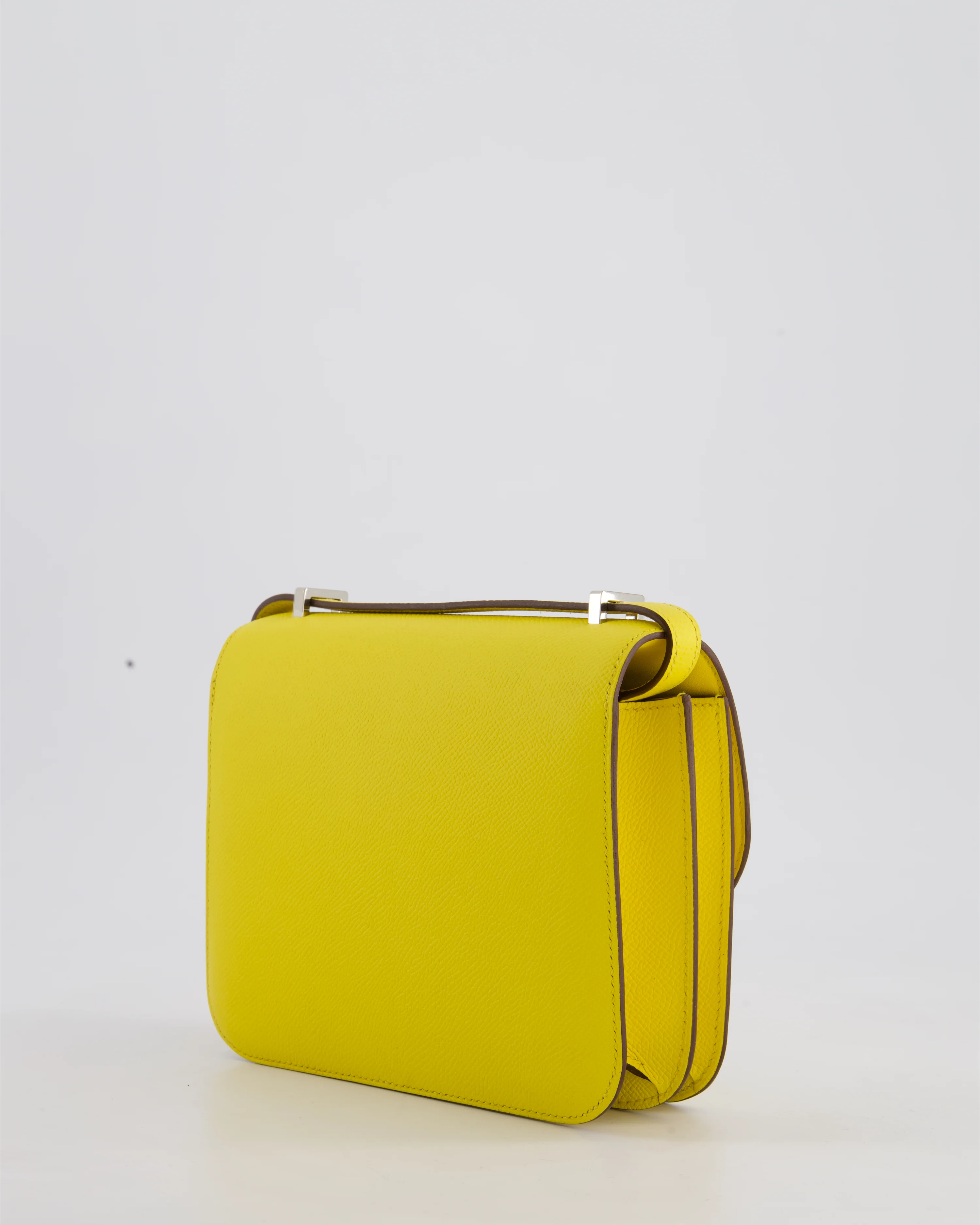 Hermès Constance III 18 Miroir Bag in Jaune De Naples Epsom Leather with Palladium Hardware - Image 6