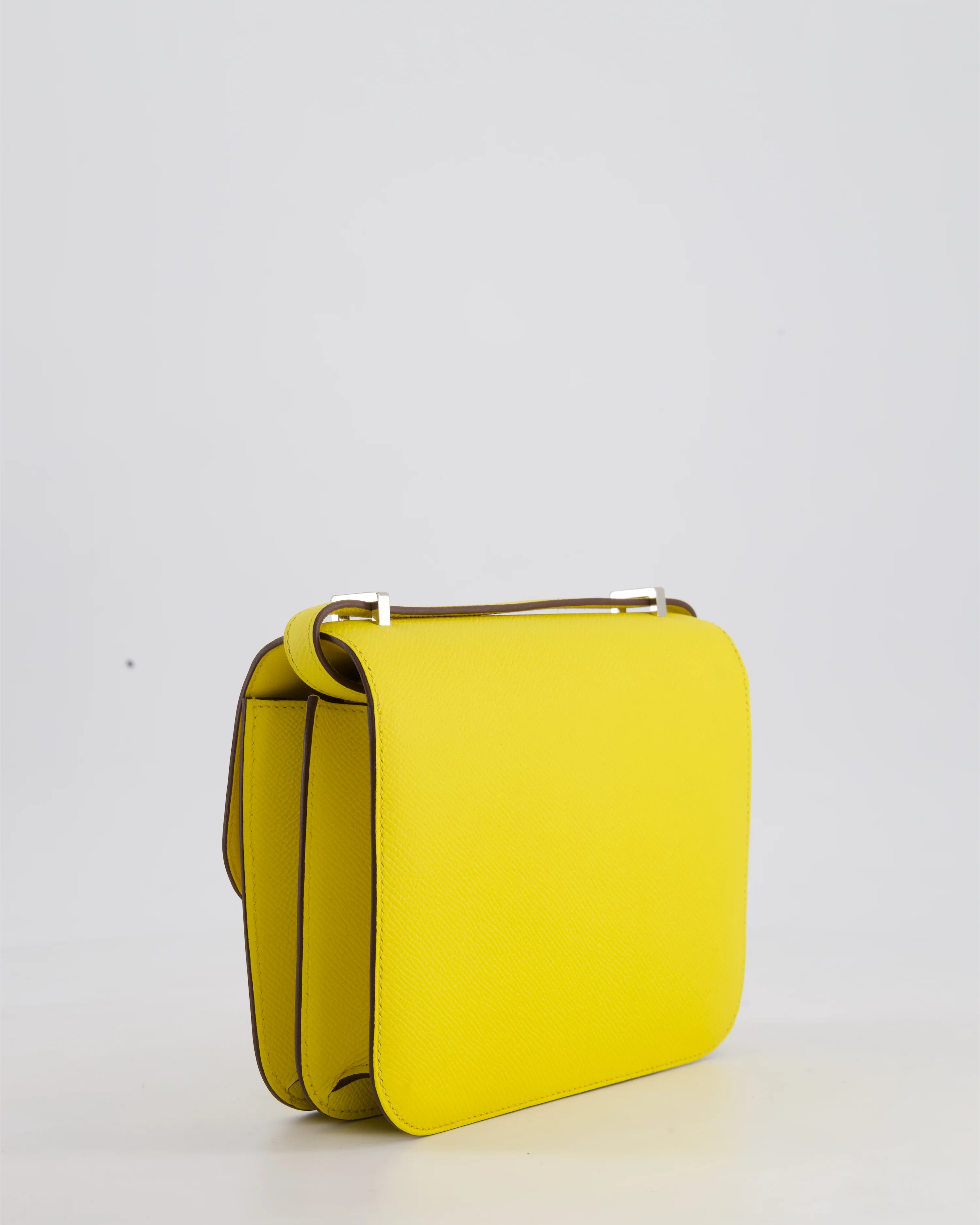 Hermès Constance III 18 Miroir Bag in Jaune De Naples Epsom Leather with Palladium Hardware - Image 8