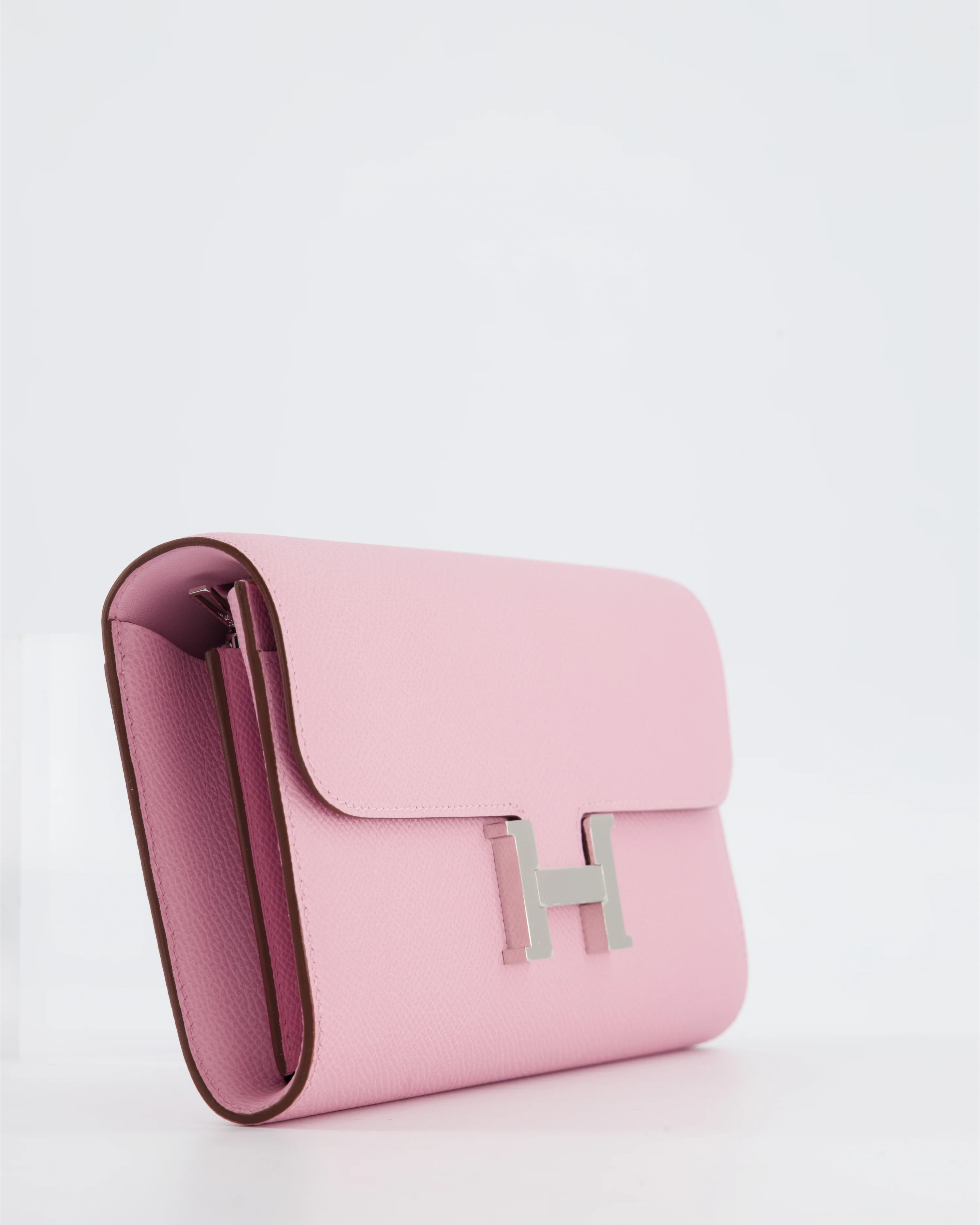 Hermès Constance To Go Bag in Mauve Sylvestre Epsom Leather with Palladium Hardware - Image 10