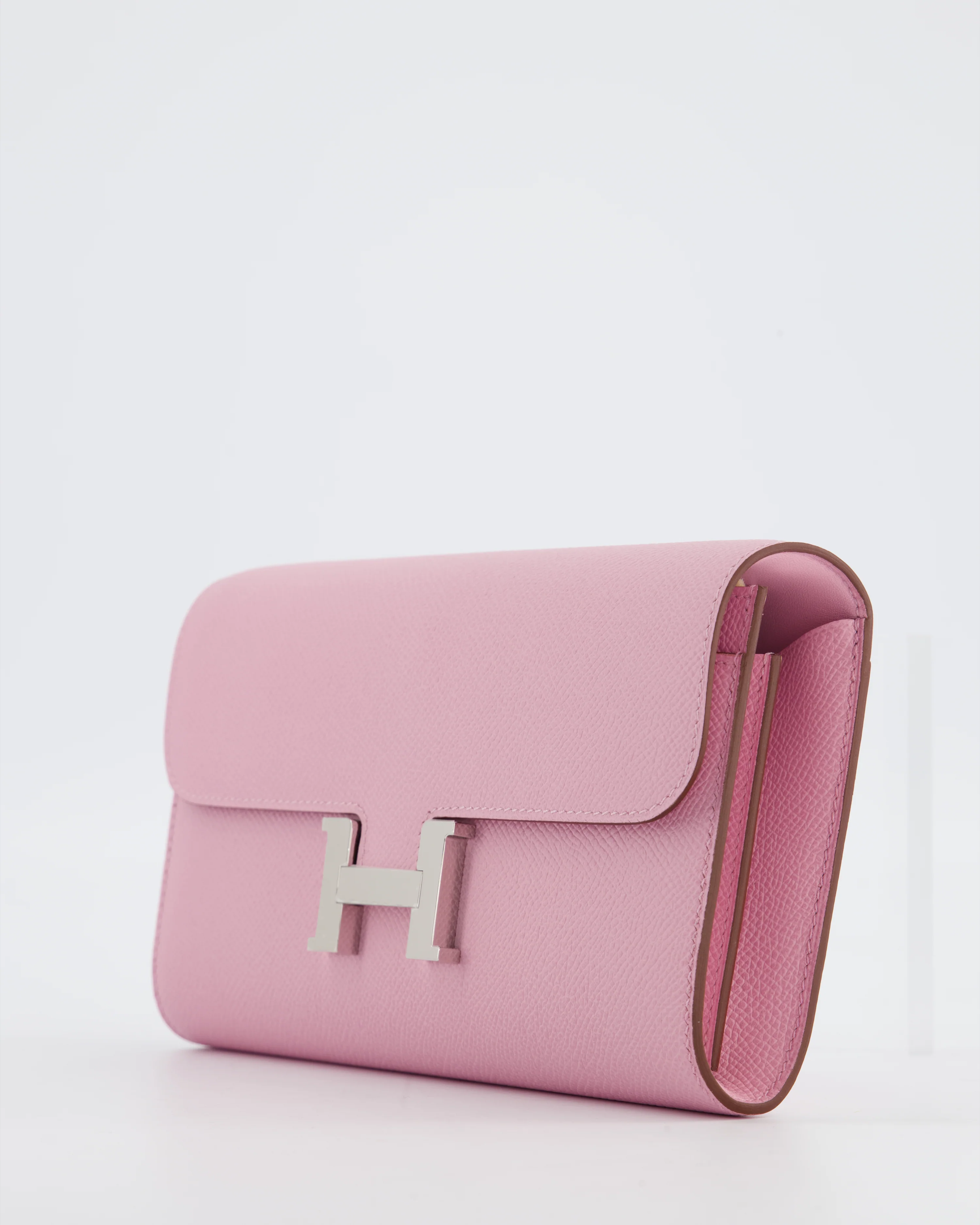 Hermès Constance To Go Bag in Mauve Sylvestre Epsom Leather with Palladium Hardware - Image 11