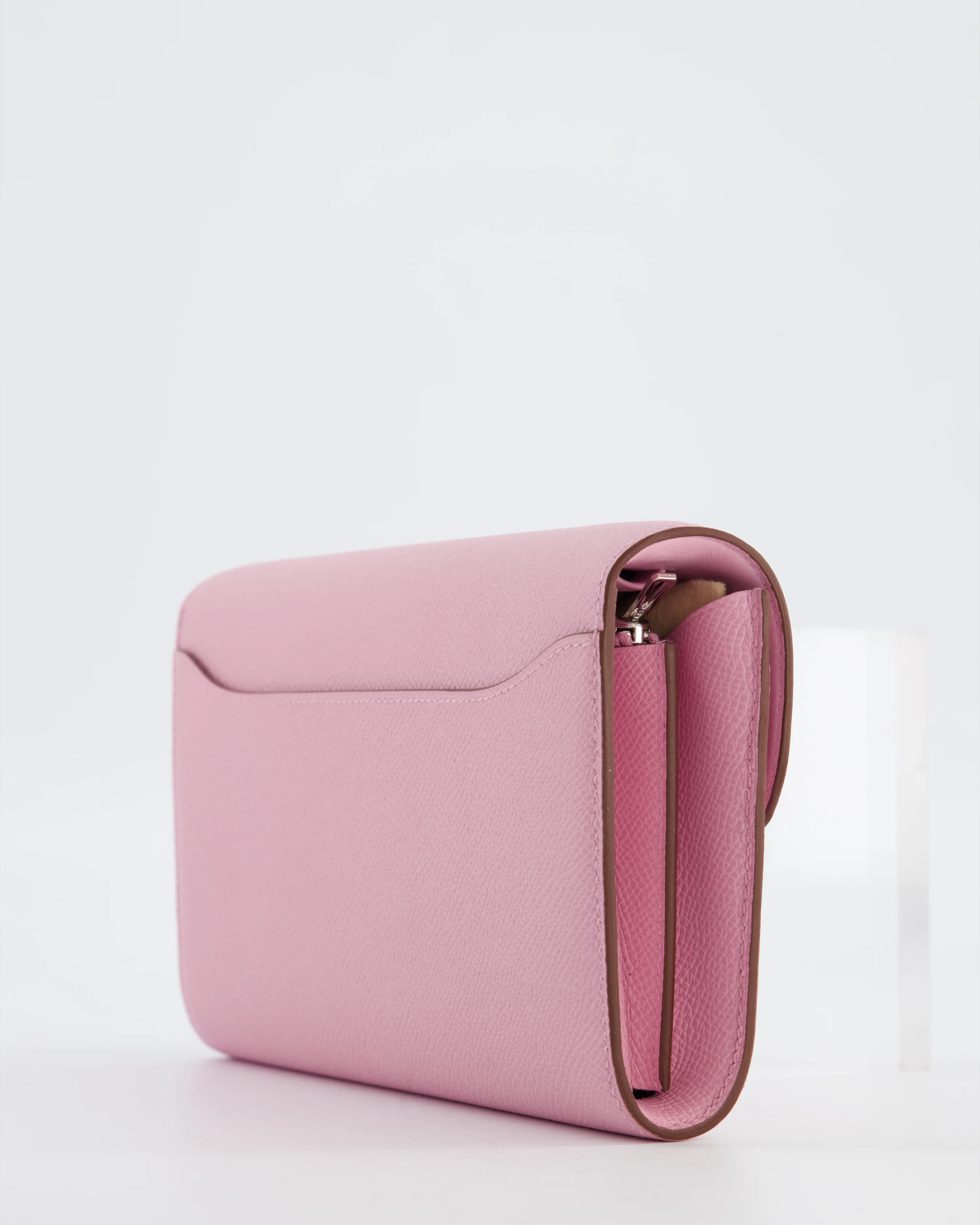 Hermès Constance To Go Bag in Mauve Sylvestre Epsom Leather with Palladium Hardware - Image 12