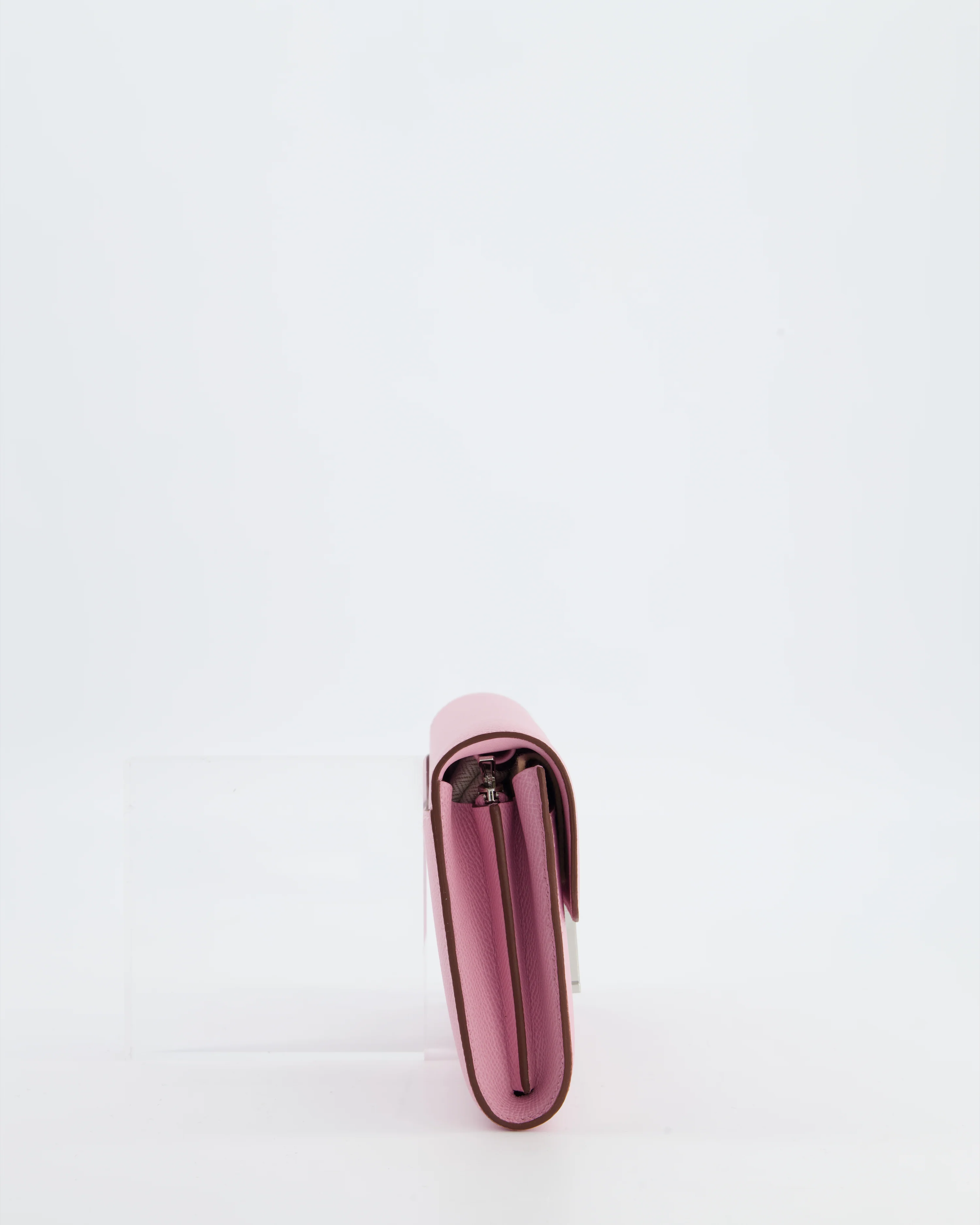 Hermès Constance To Go Bag in Mauve Sylvestre Epsom Leather with Palladium Hardware - Image 4
