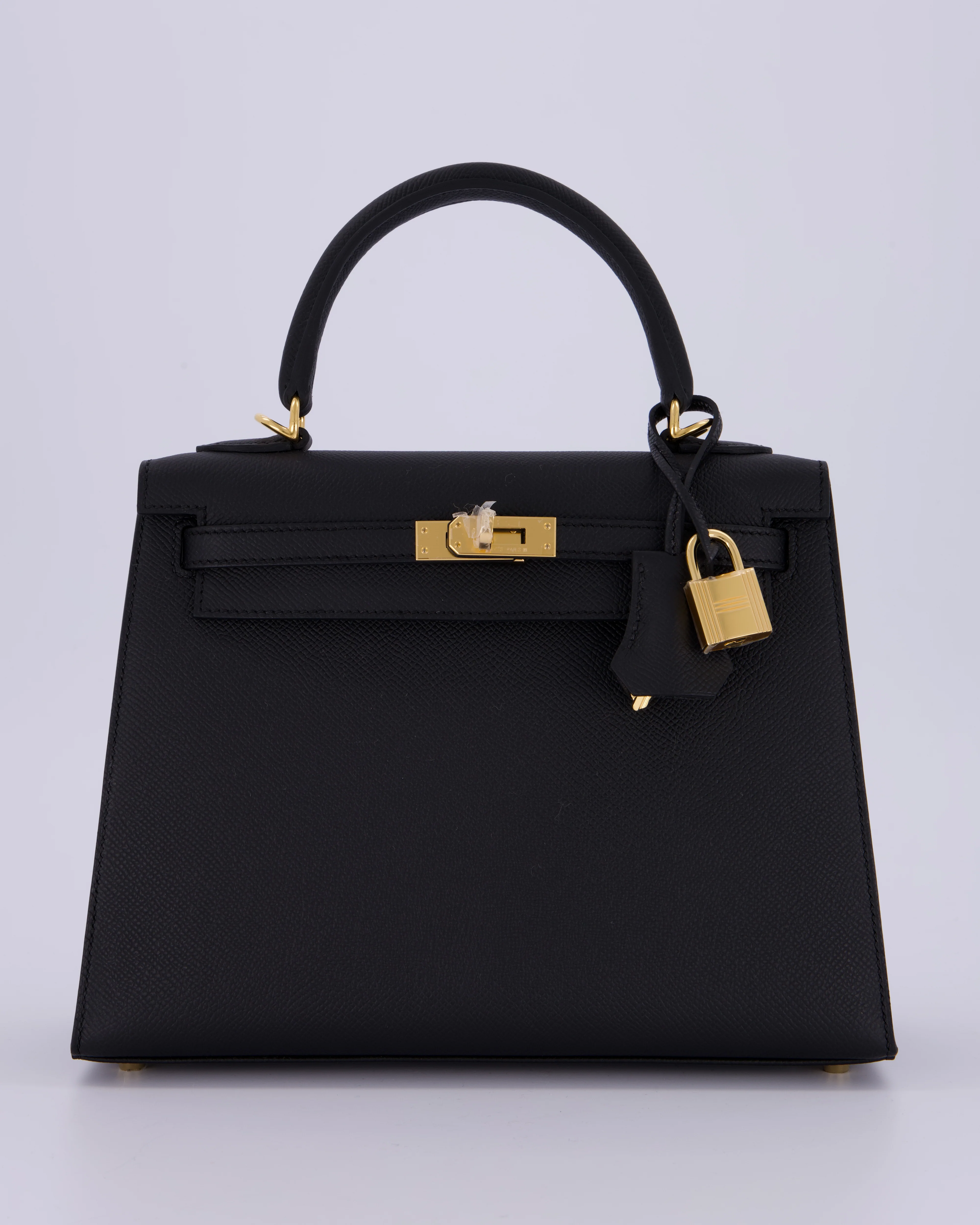 *HOT* Hermès Kelly 25 Sellier Bag in Noir Epsom Leather with Gold Hardware - Image 2