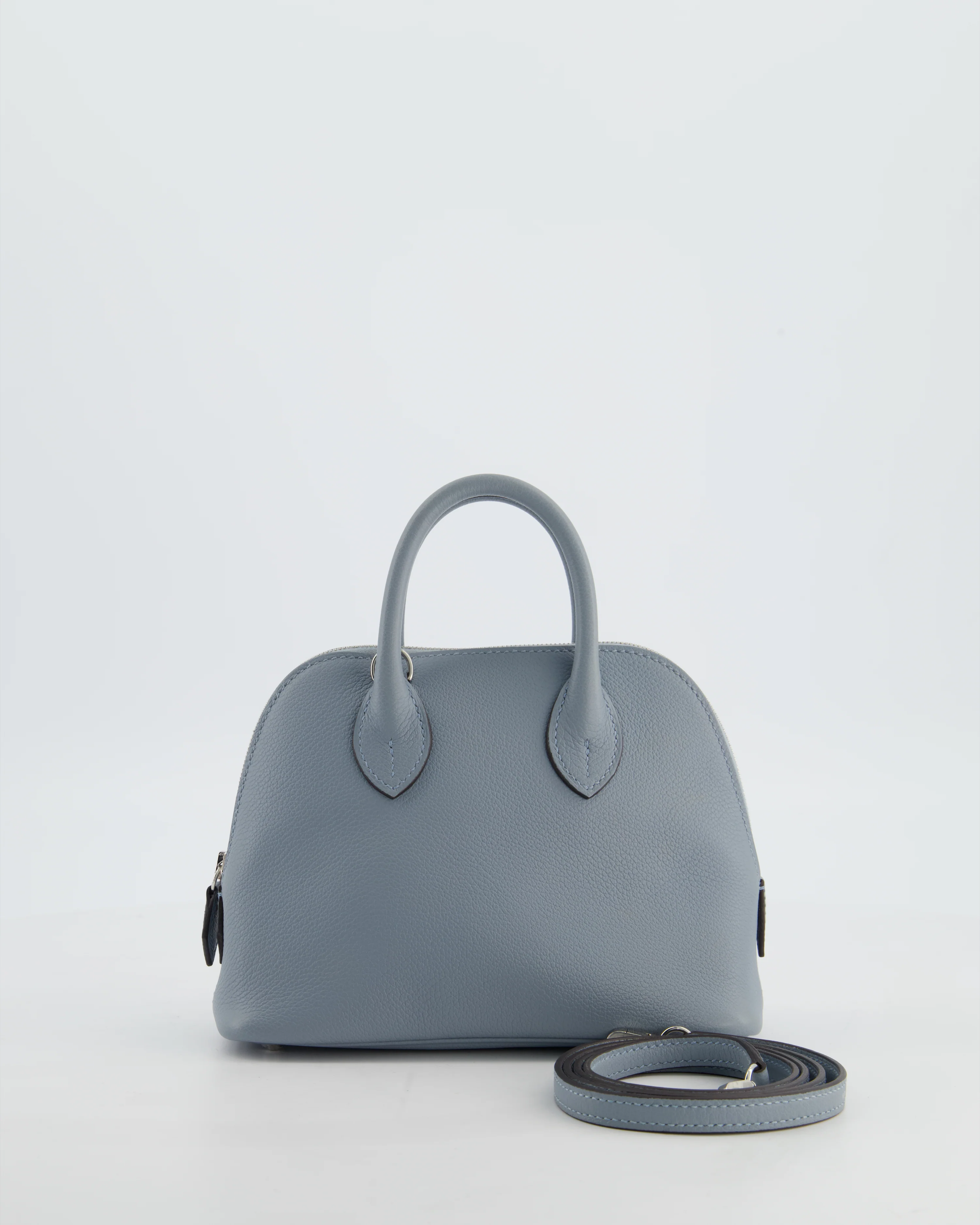 *HOT* Hermès Mini Bolide 1923 Bag in Gris Pantin Evercolour Leather with Palladium Hardware
