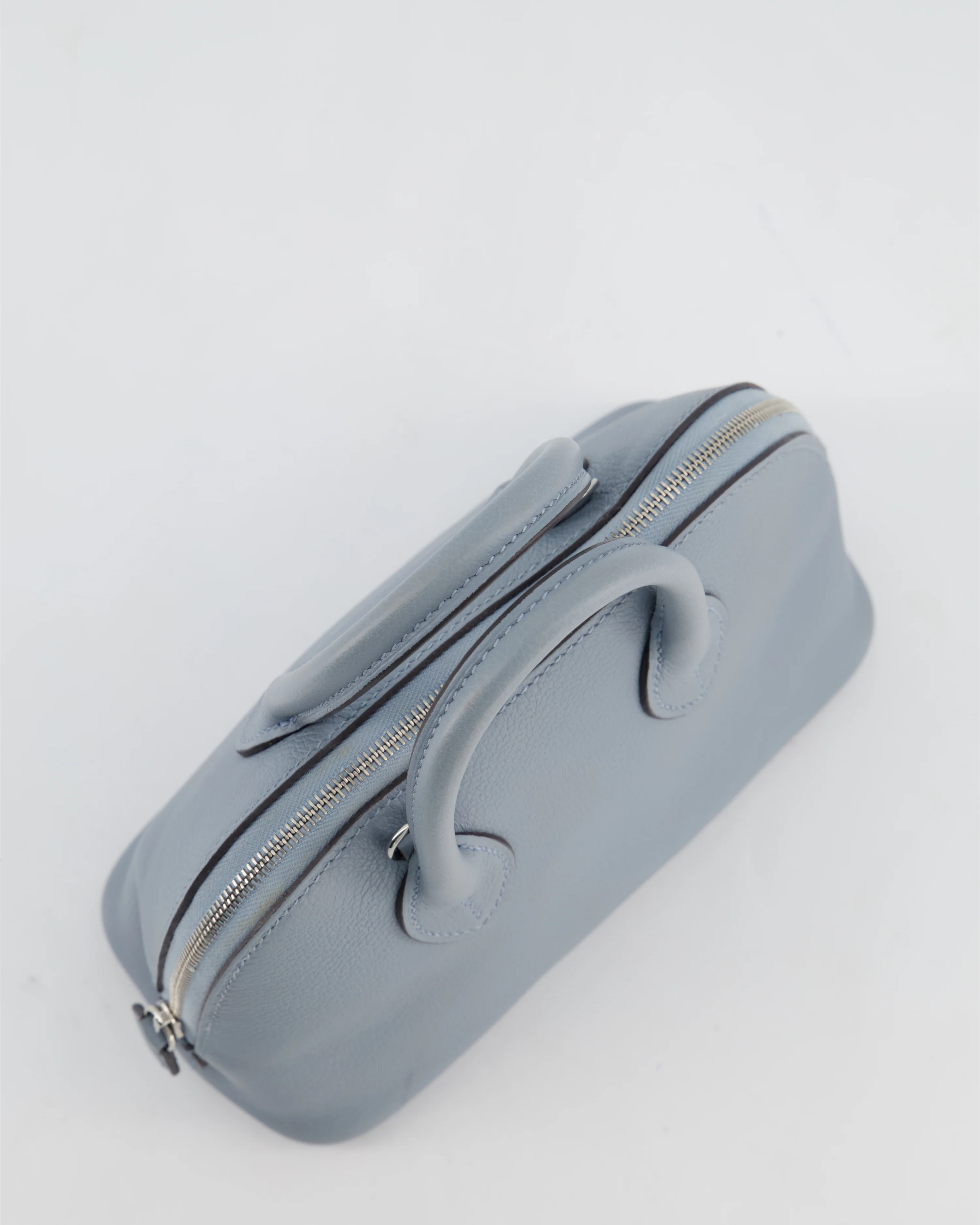 *HOT* Hermès Mini Bolide 1923 Bag in Gris Pantin Evercolour Leather with Palladium Hardware - Image 14