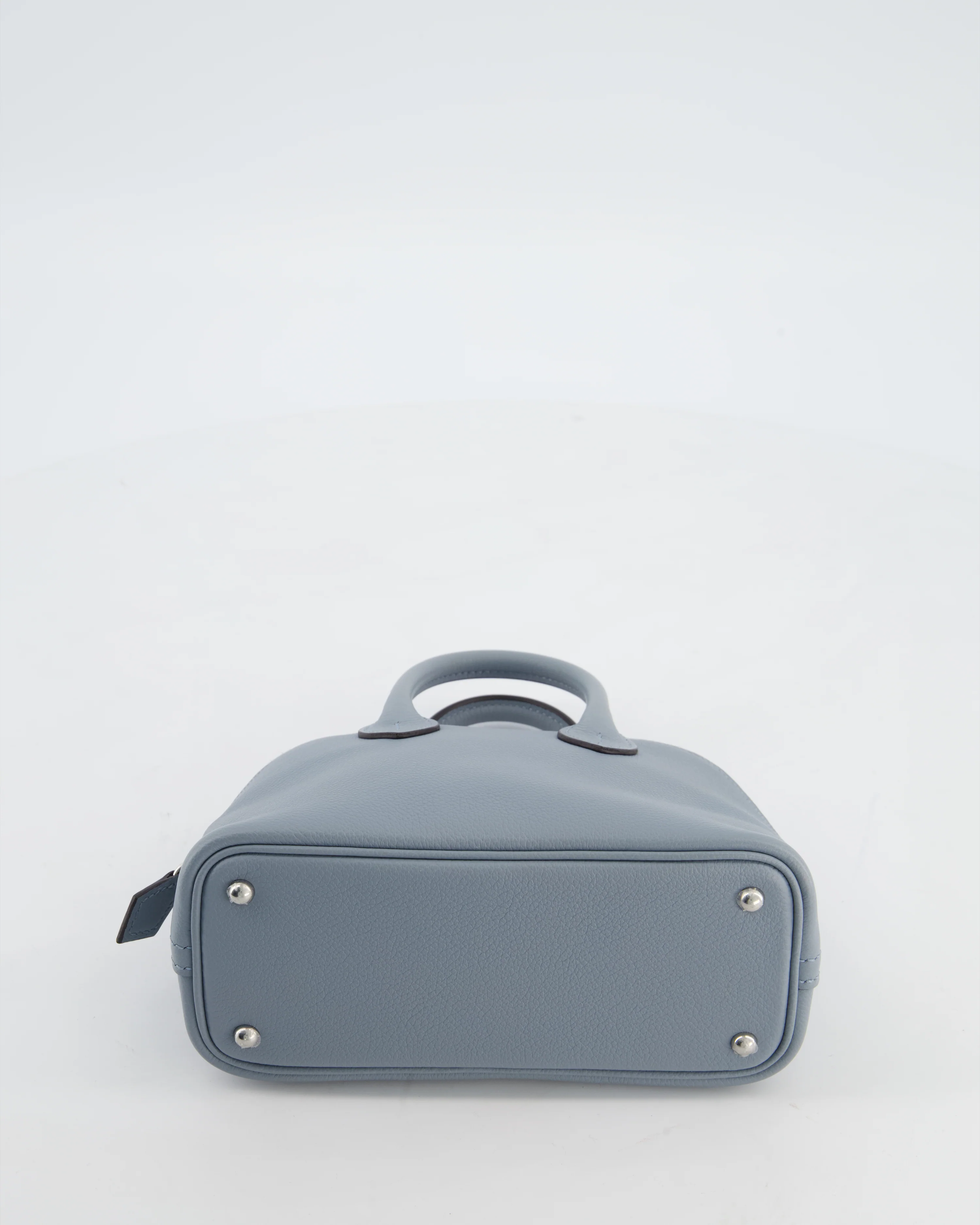 *HOT* Hermès Mini Bolide 1923 Bag in Gris Pantin Evercolour Leather with Palladium Hardware - Image 18