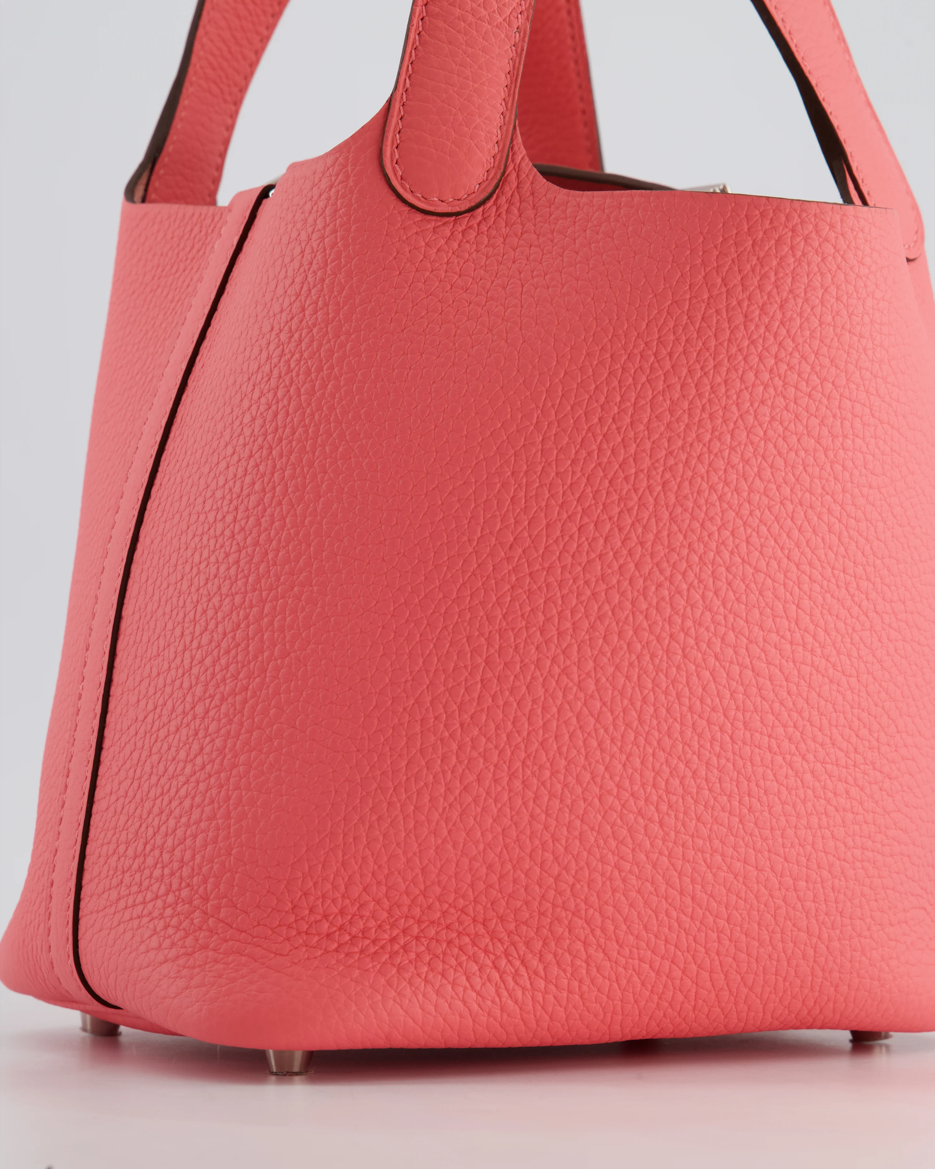 *HOT* Hermès Picotin Lock Bag 18cm in Rose Azalee Clemence Leather with Palladium Hardware - Image 11