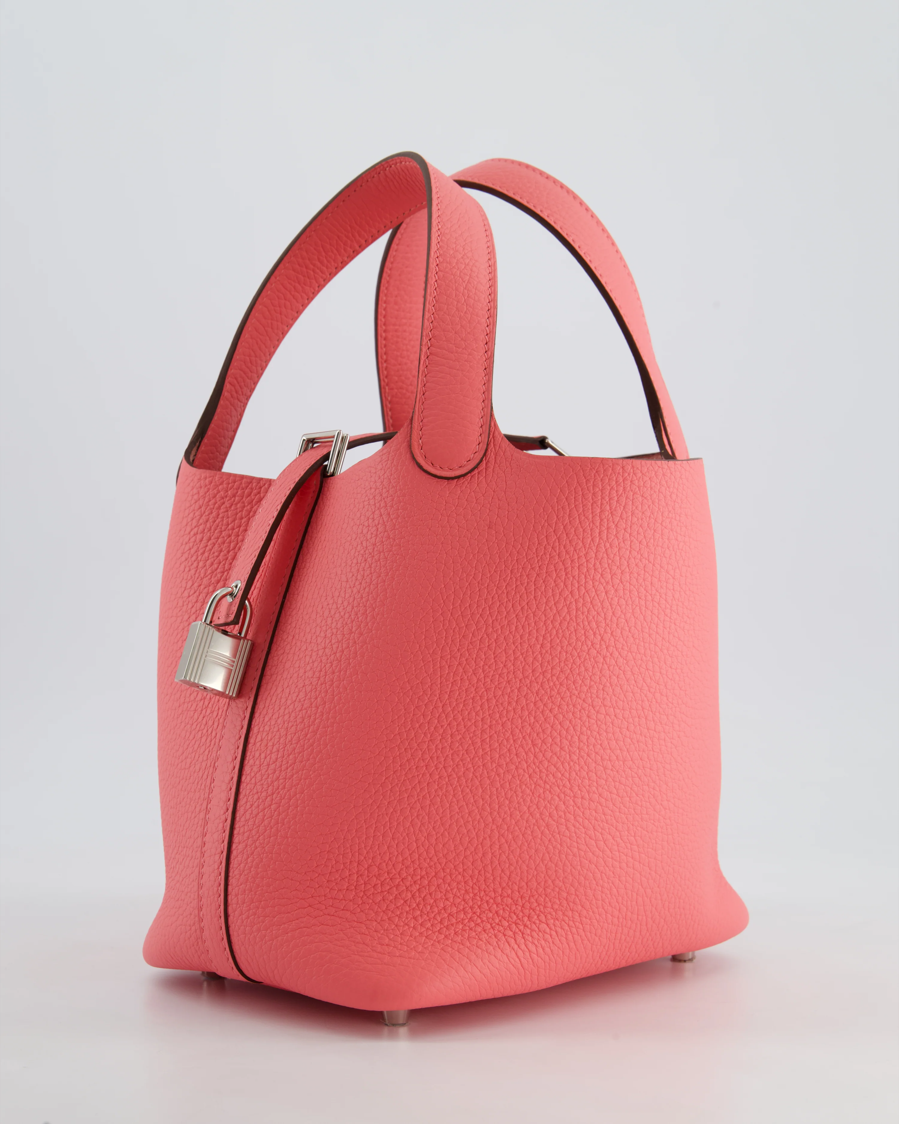 *HOT* Hermès Picotin Lock Bag 18cm in Rose Azalee Clemence Leather with Palladium Hardware - Image 8