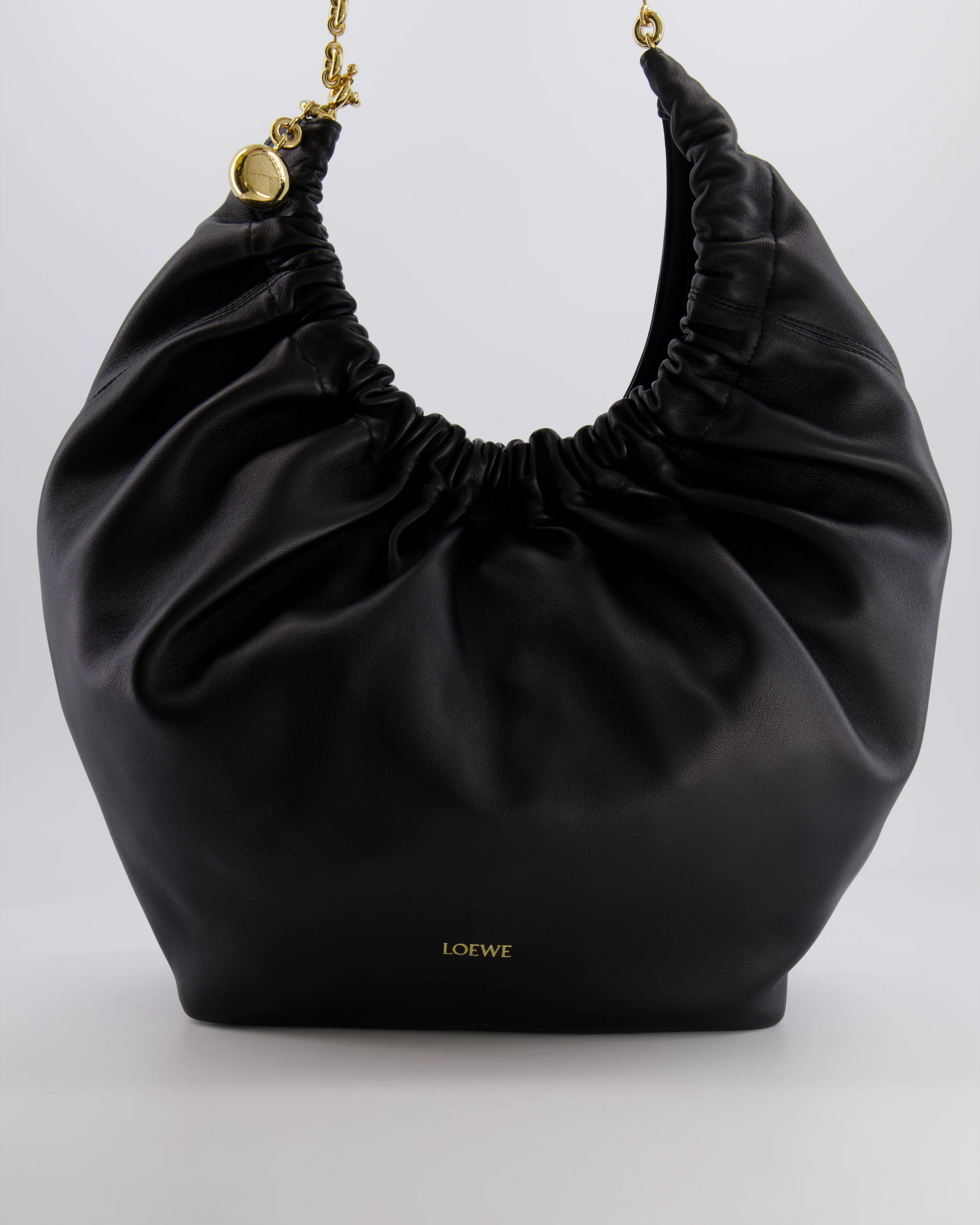 *HOT* Loewe Black Medium Squeeze Bag in Nappa Lambskin Leather and Gold Hardware RRP £3,650 - Image 2