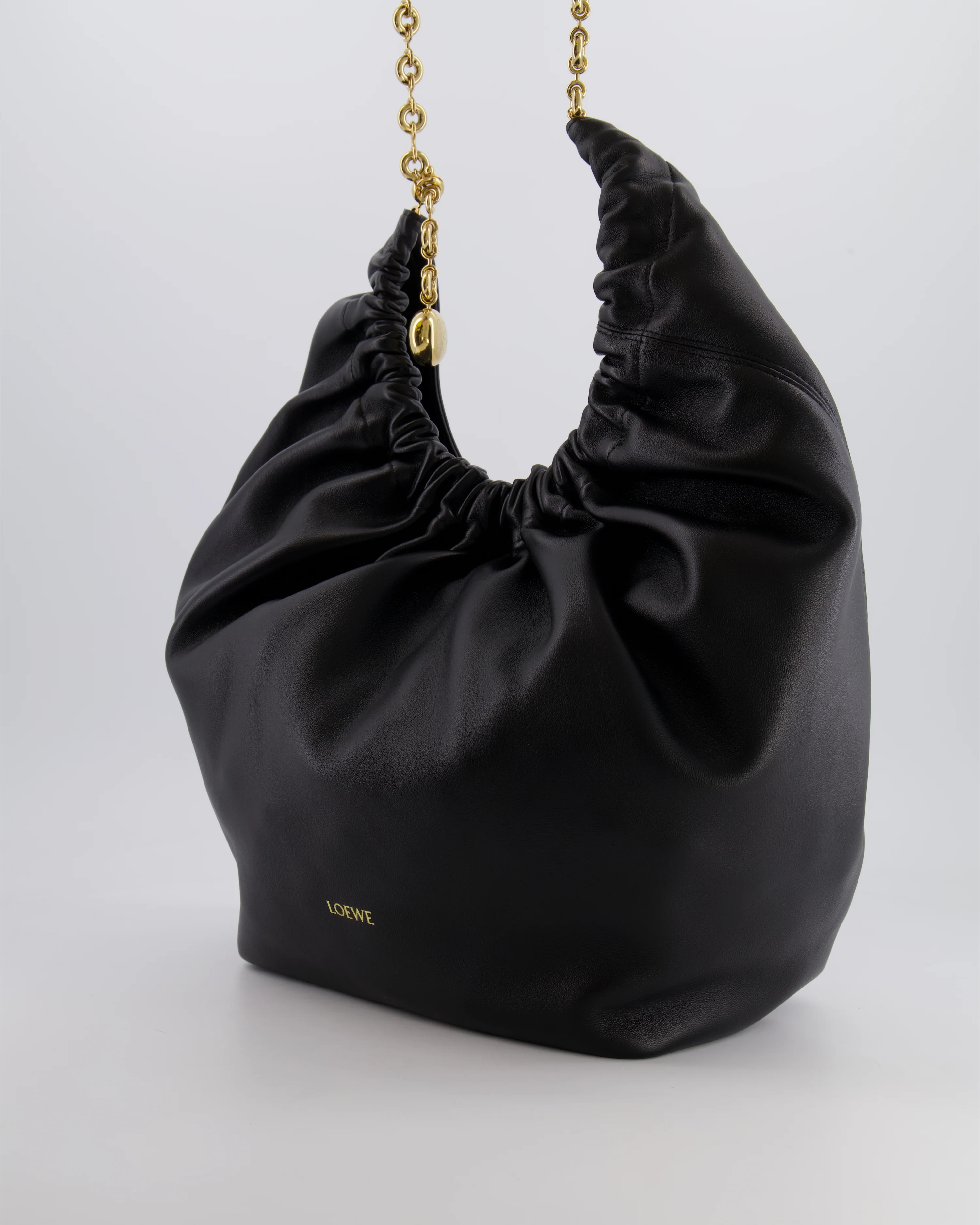 *HOT* Loewe Black Medium Squeeze Bag in Nappa Lambskin Leather and Gold Hardware RRP £3,650 - Image 9