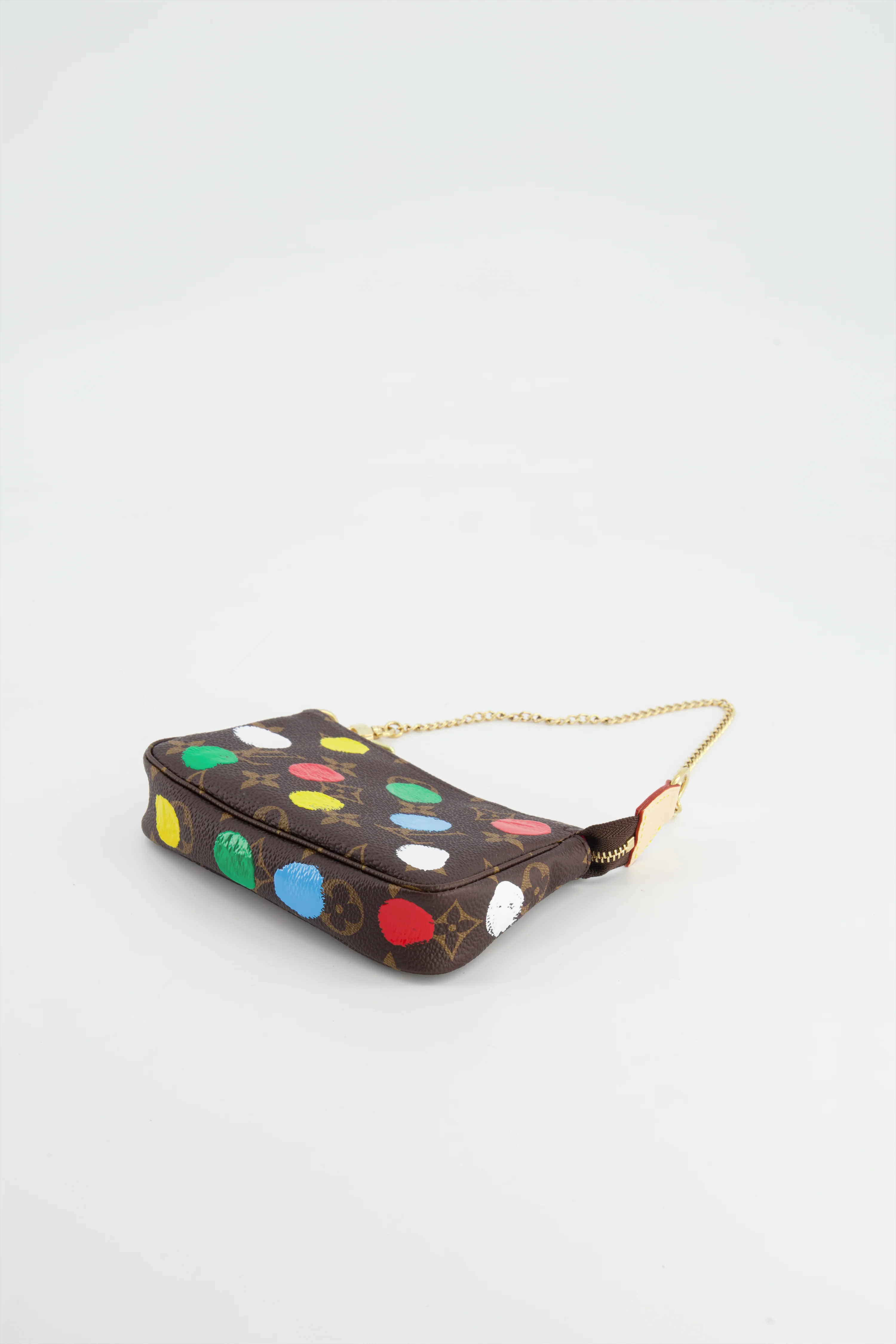*HOT* Louis Vuitton X Yayoi Kusama Mini Pochette Bag in Monogram Canvas - Image 12