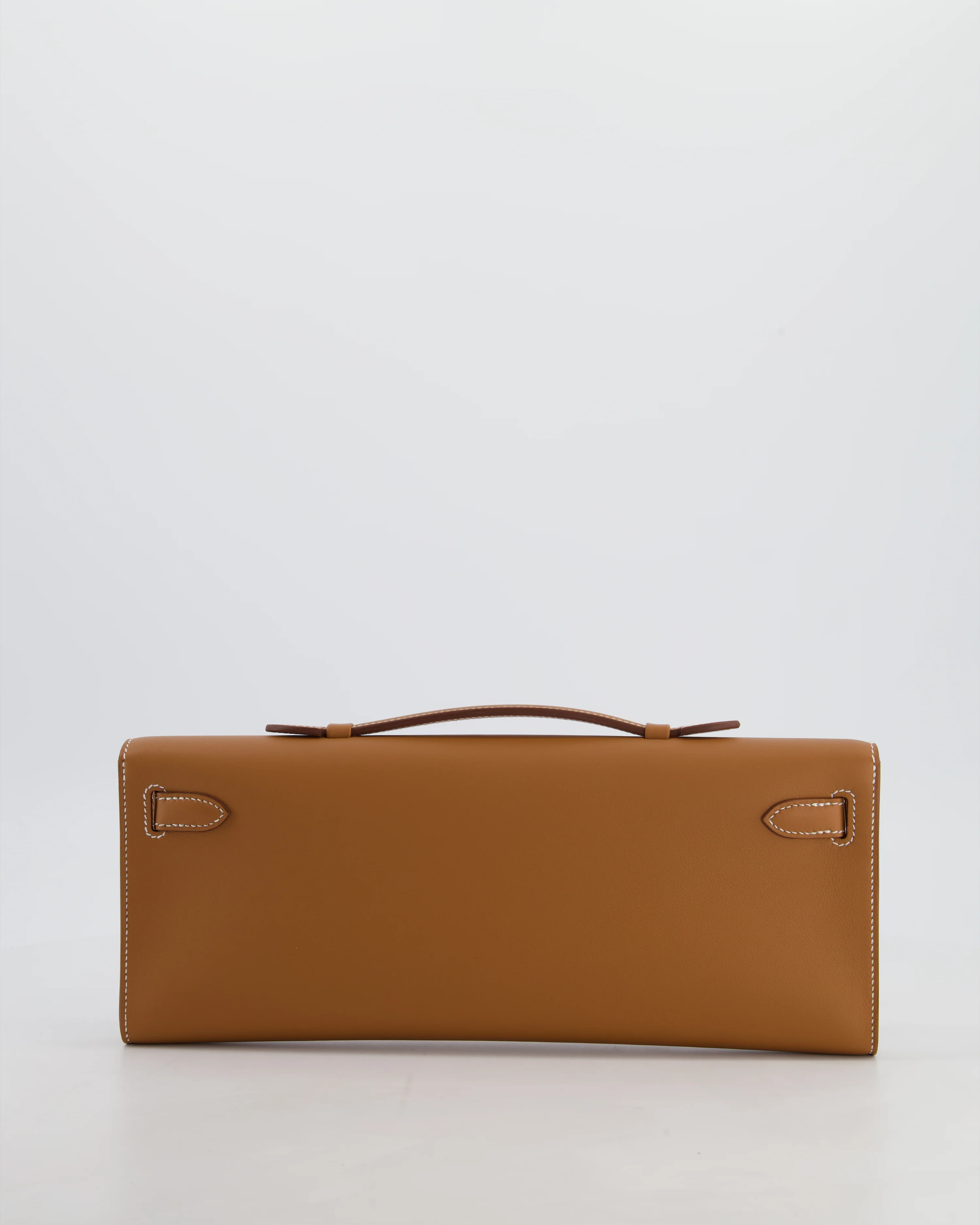 *HOT & RARE* Hermès Kelly Cut Bag in Gold Swift Leather with Palladium Hardware - Image 5
