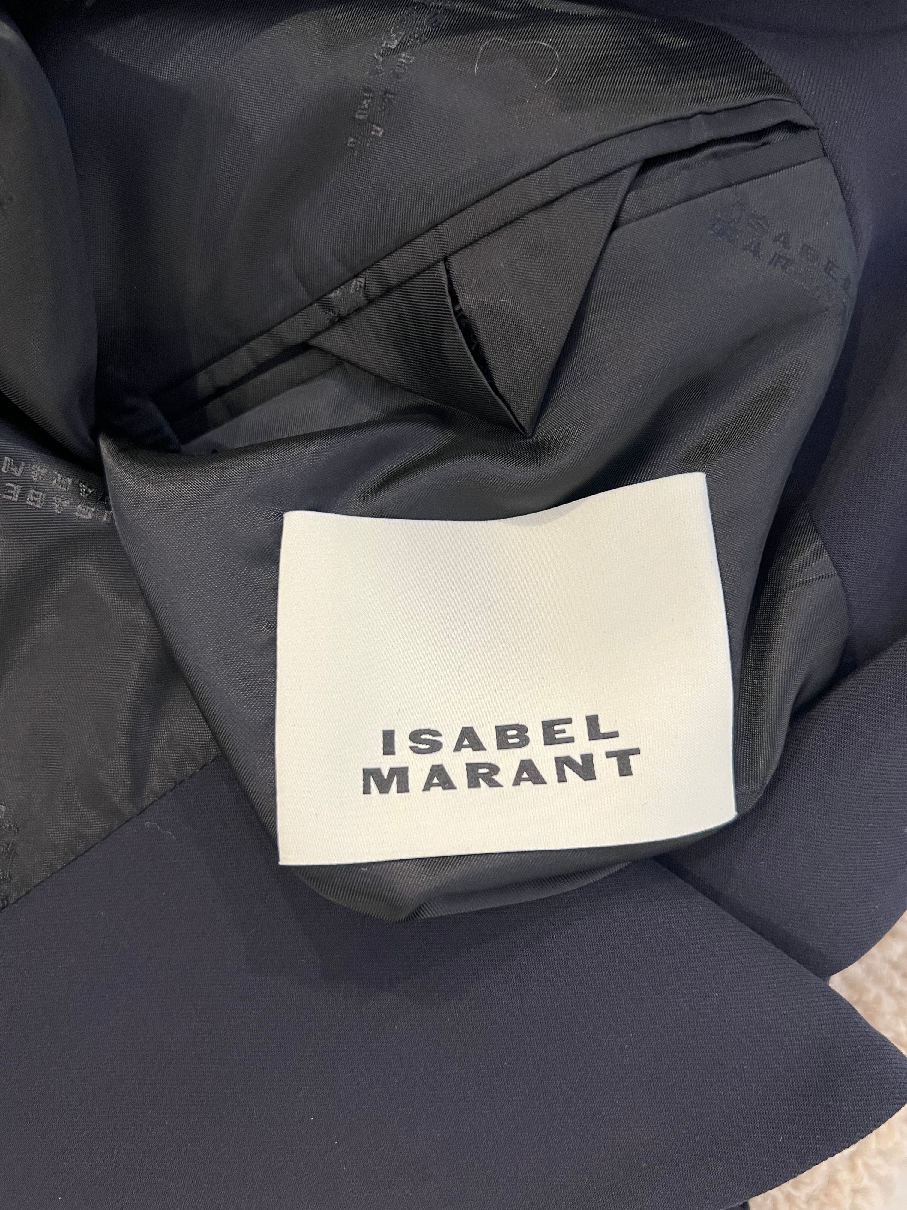 Isabel Marant Midnight Blue Blazer Jacket Size FR 40 (UK 12) - Image 5