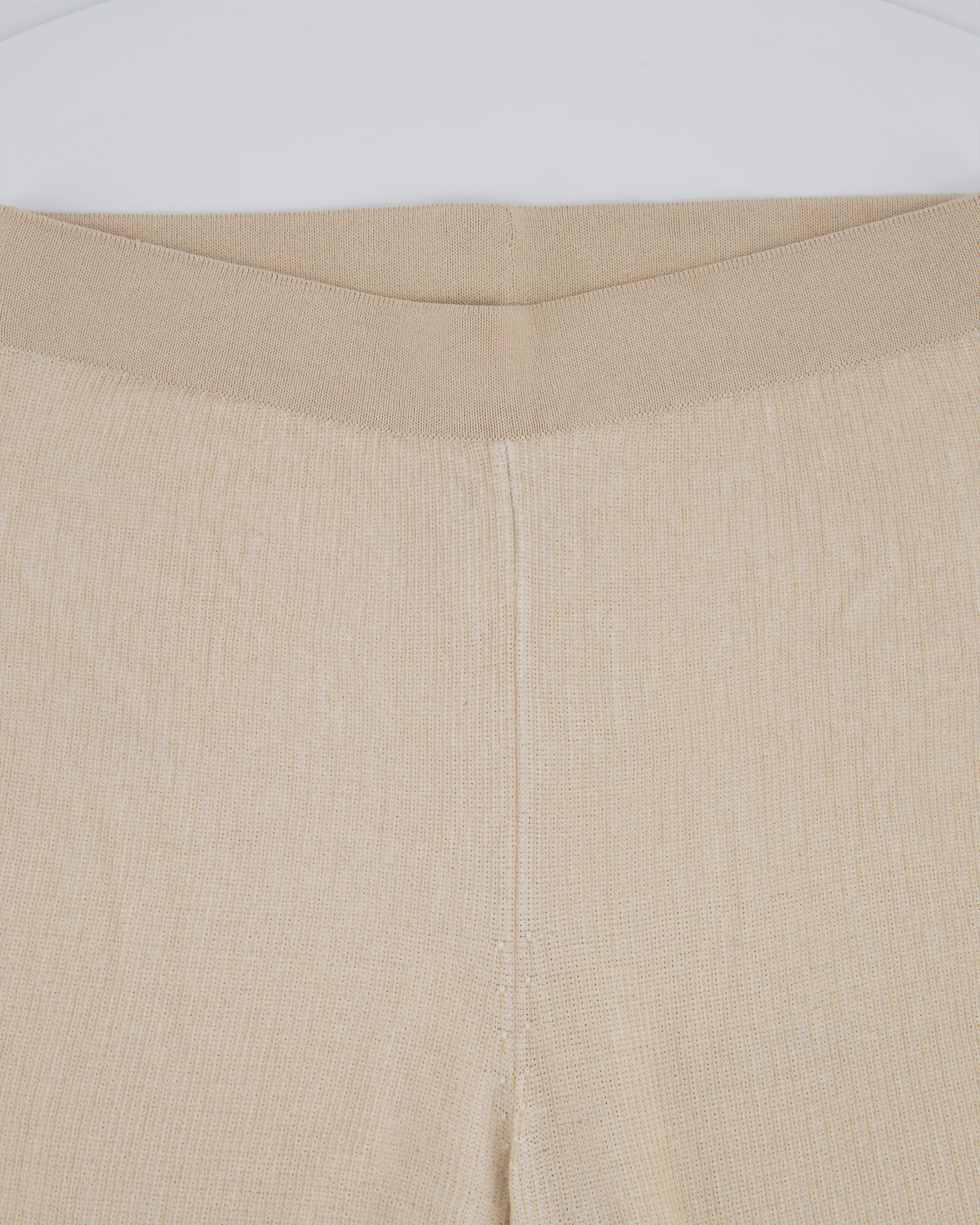 Jacquemus Beige Rib Knit Mini Shorts and Crop Top Set Size Small - Image 14