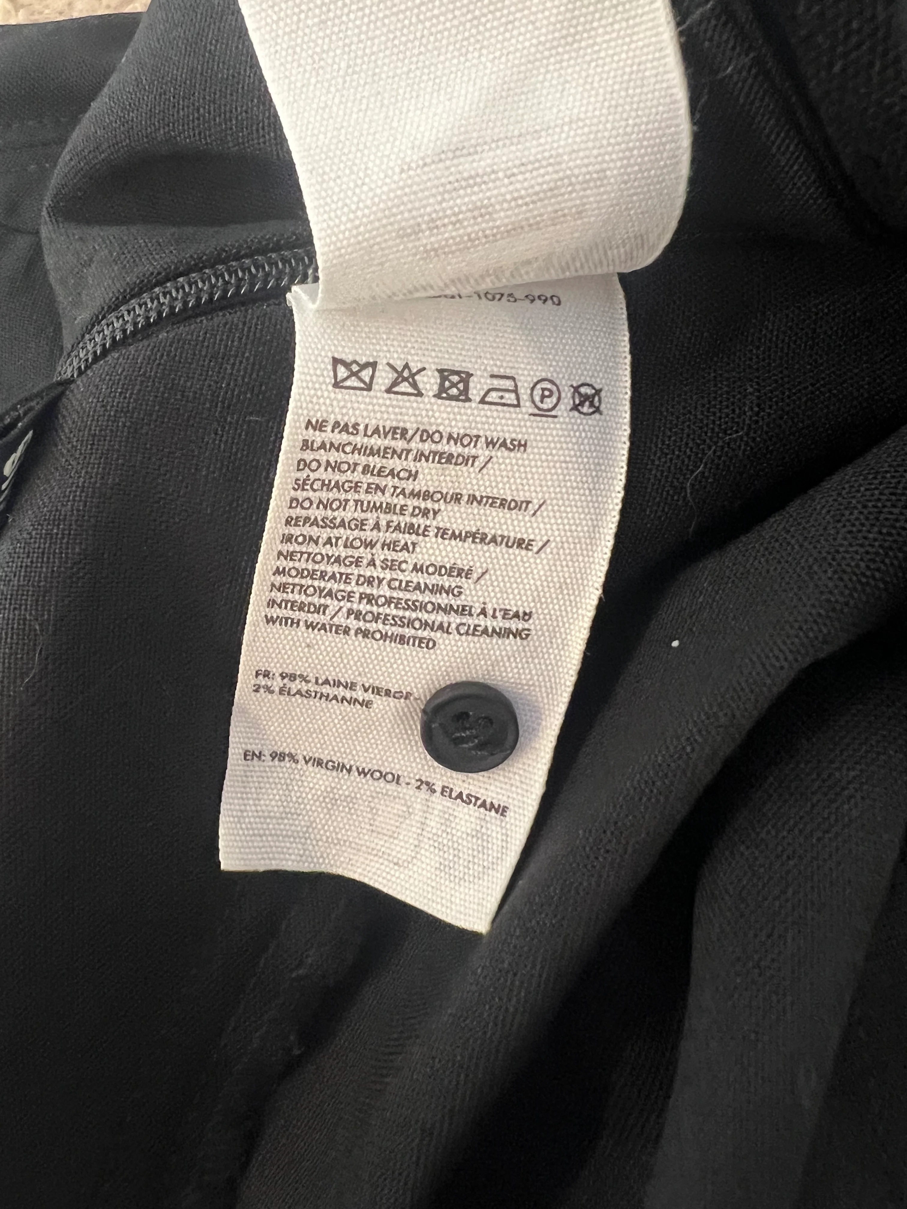 Jacquemus Black Le Caraco Trousers with Button and Buckles Details Size FR 38 (UK 10) - Image 18