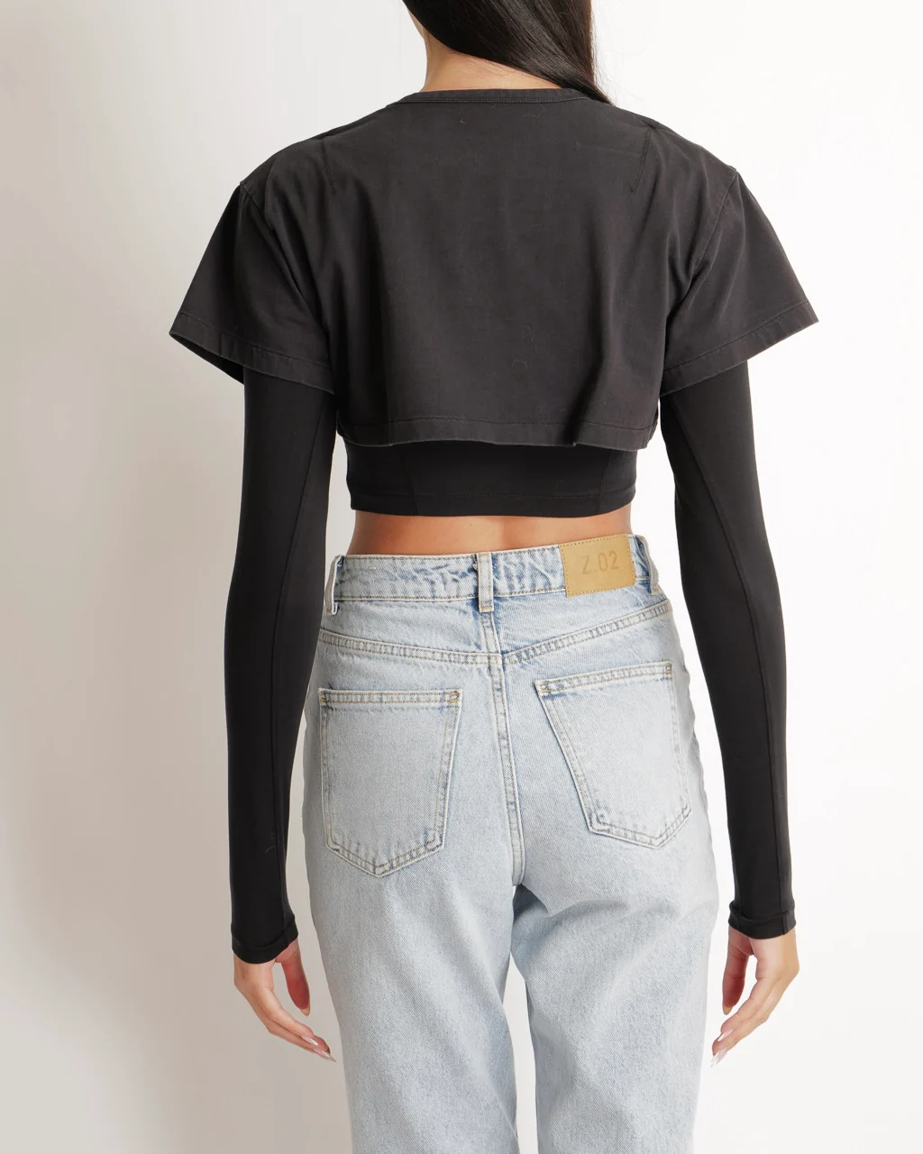 Jacquemus Black Layered Effect Le Double T-Shirt Size M (UK 10) - Image 3