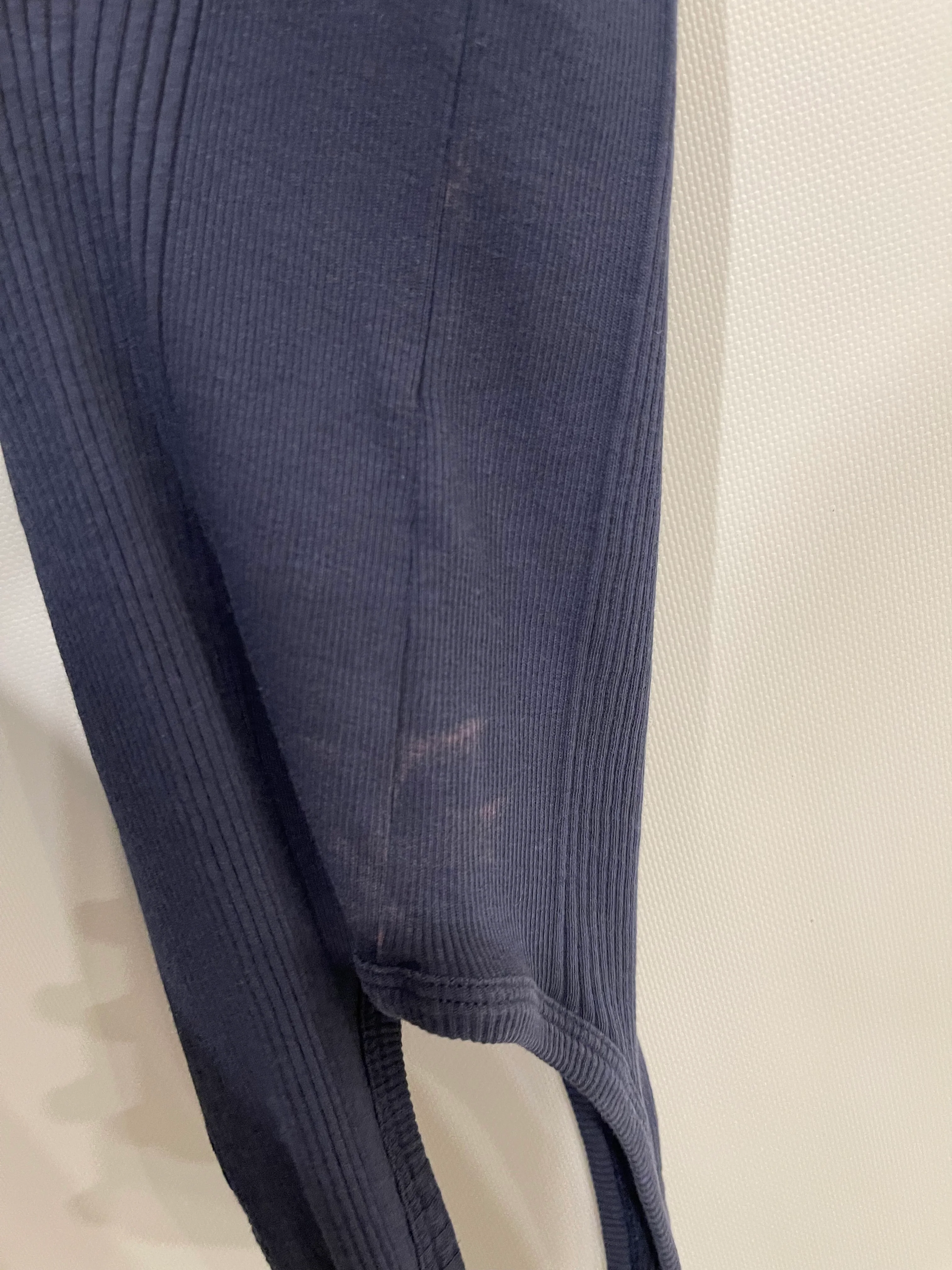Jacquemus Navy Sleeveless Ribbed Bodysuit with Logo Detail FR 36 (UK 8) RRP £170 - Image 10